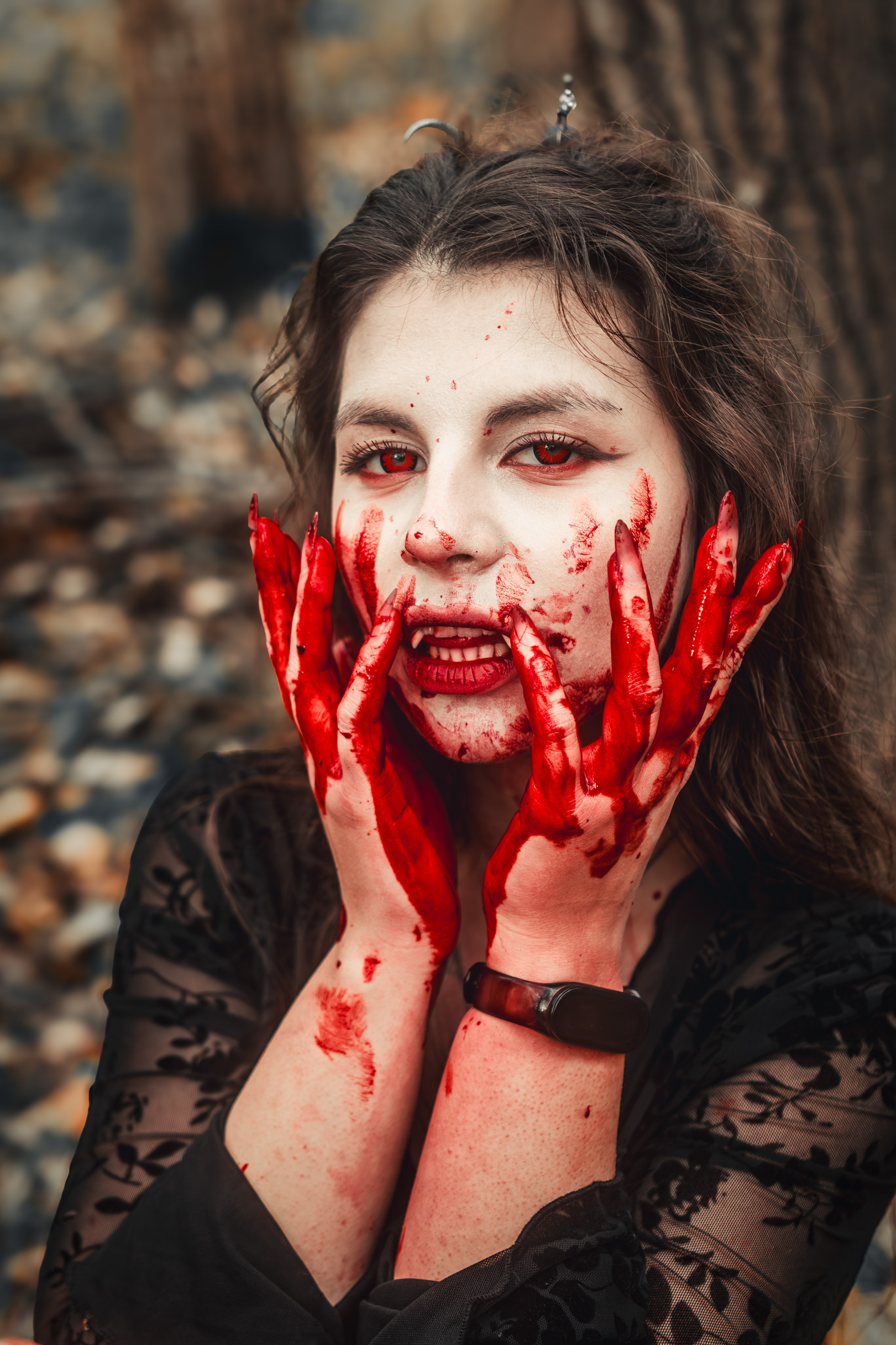 Фотосессия Вампиры в лесу