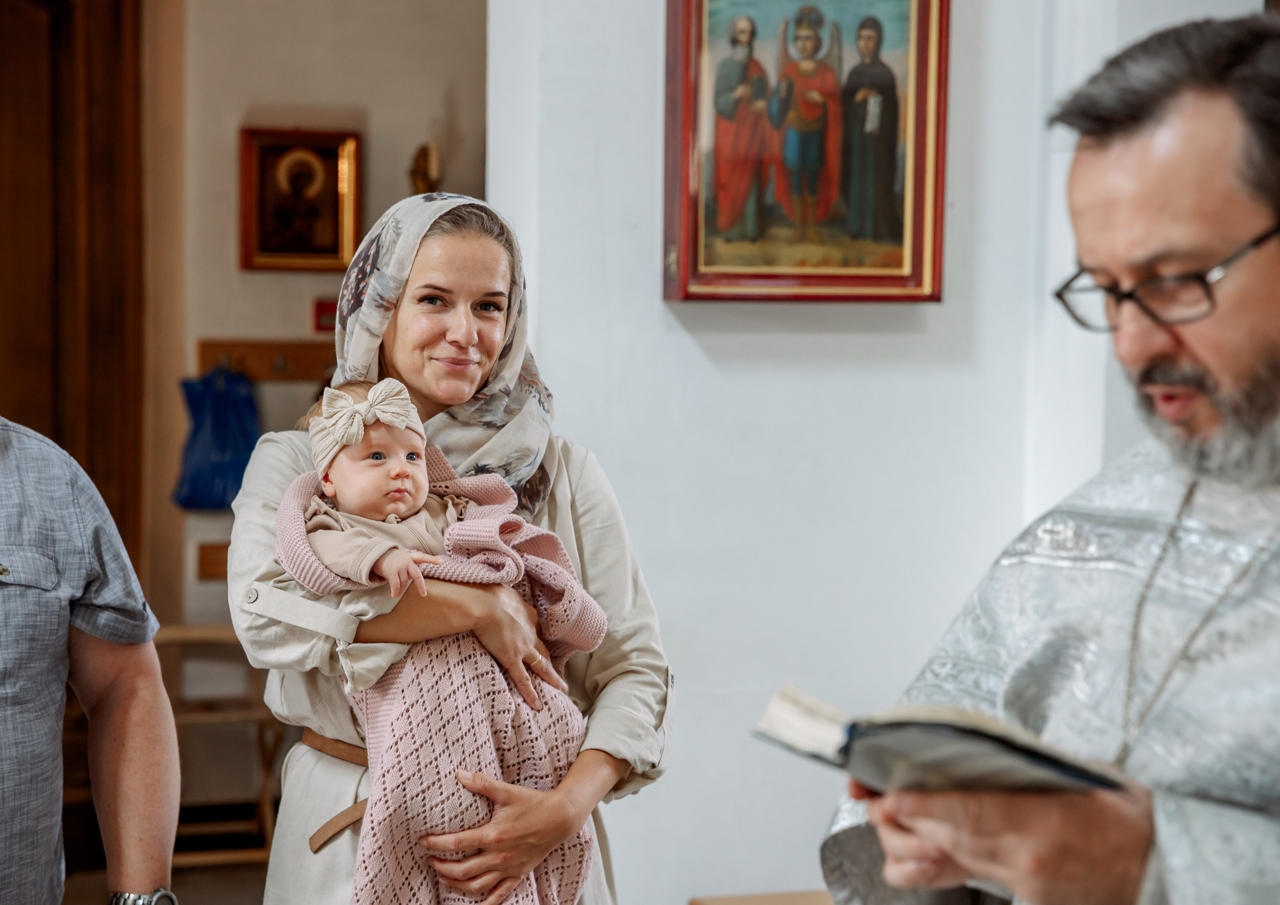 Крещение Сияны. Портретный и семейный фотограф в Москве Ирина Голубчина