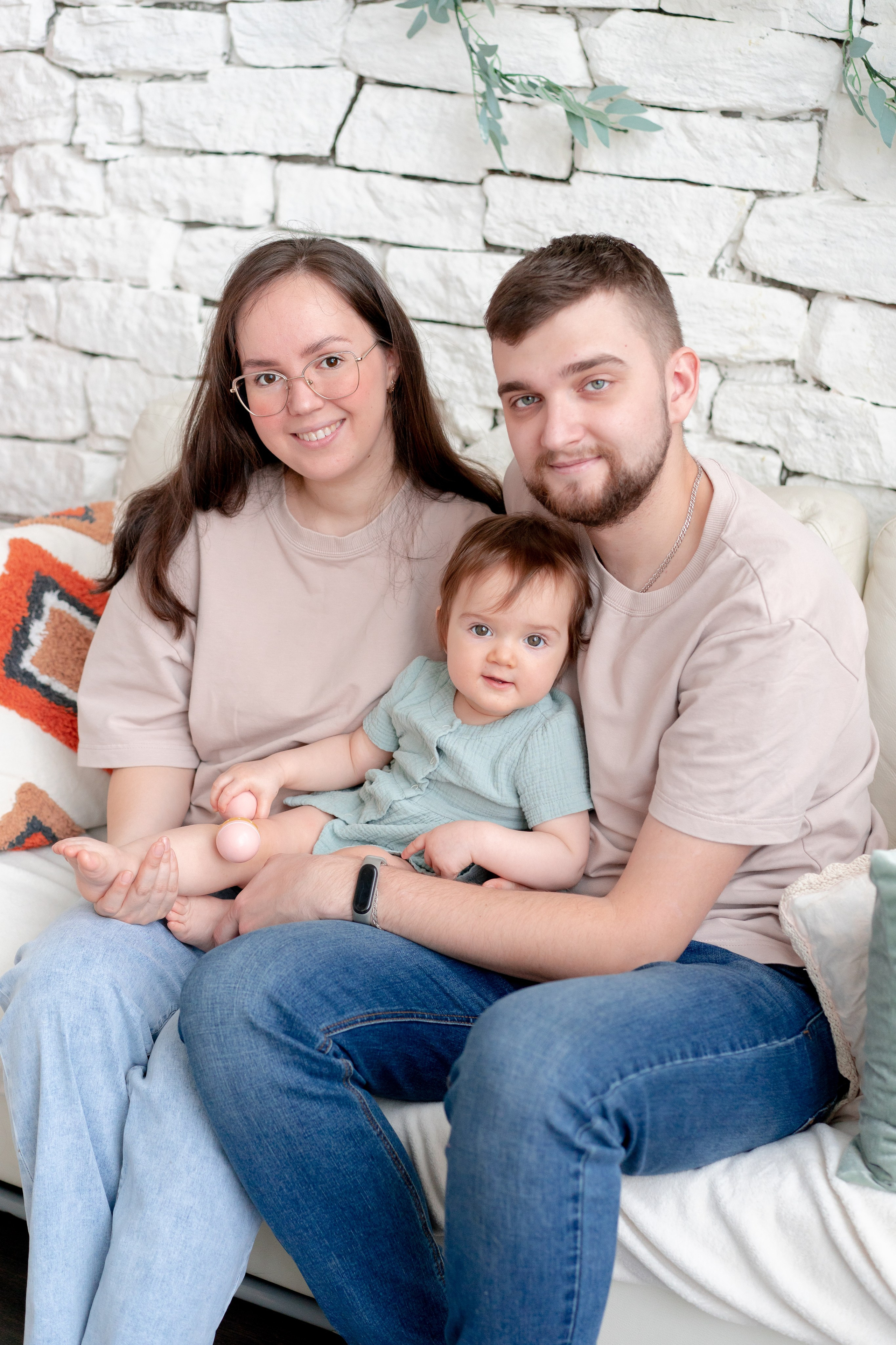 Первый день рождения малыша. Детская, семейная фотостудия в Санкт-Петербурге