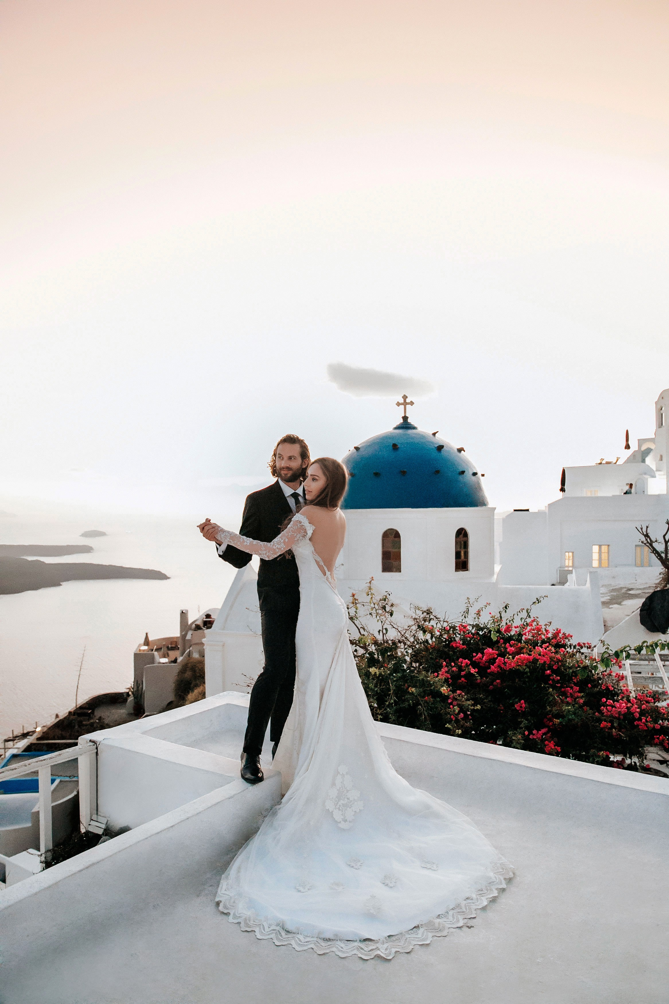 Свадьба на Санторини. Фотограф и видеограф Анна Домашенко