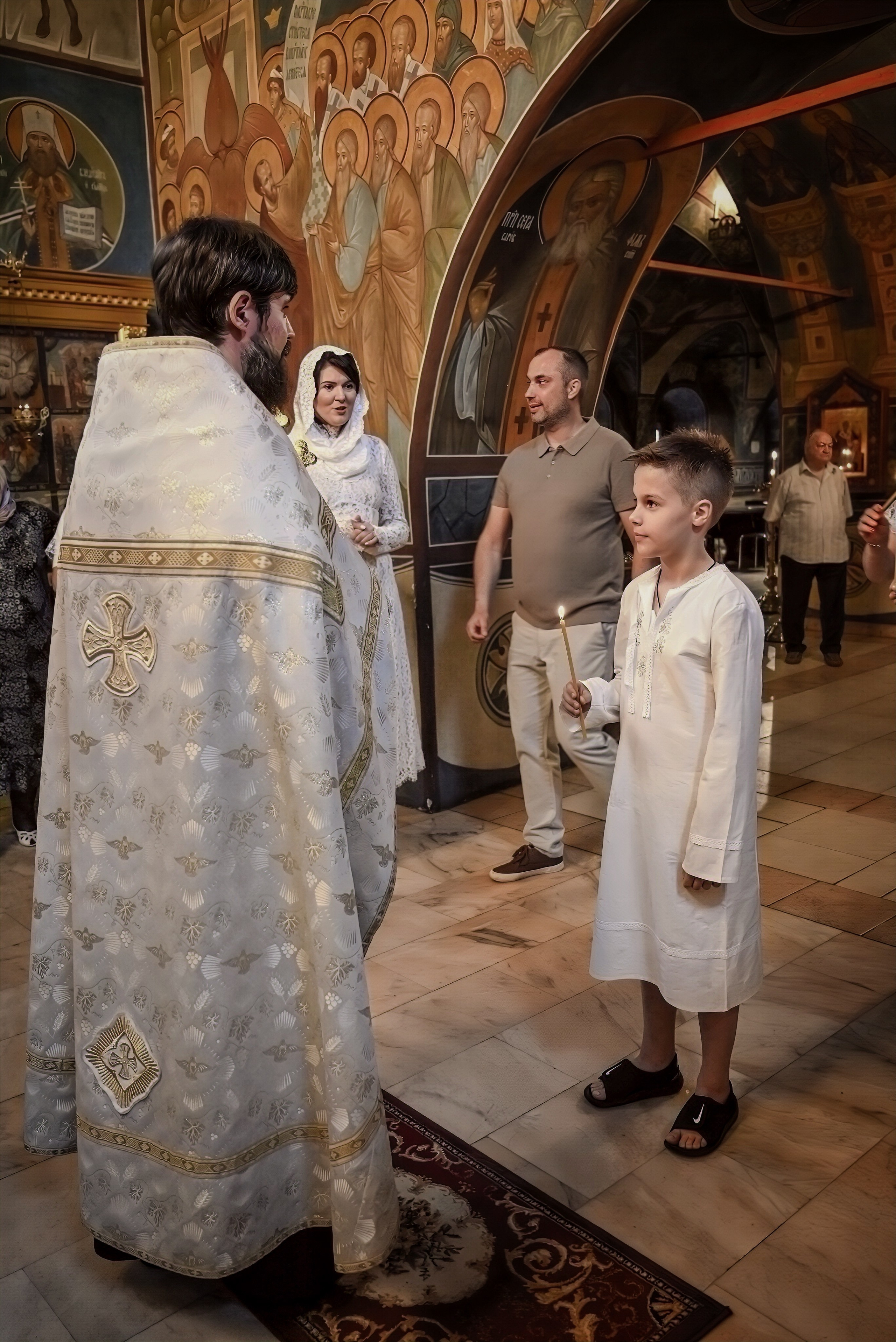 Крещение Арбат мама Ксения. Семейный и детский фотограф Москва