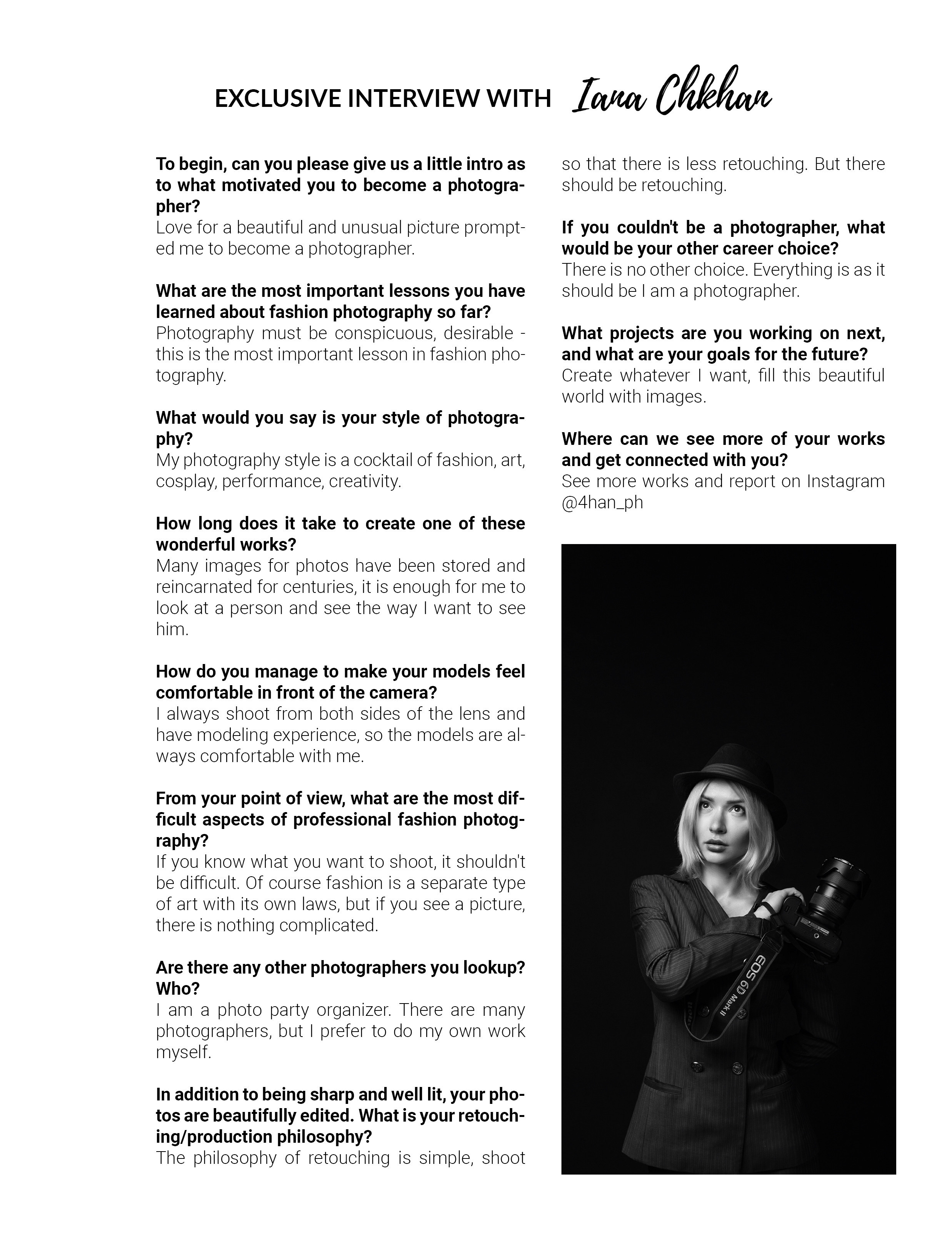 Обложки глянцевых изданий. Яна Чхан — Фотограф в Донецке и не только
