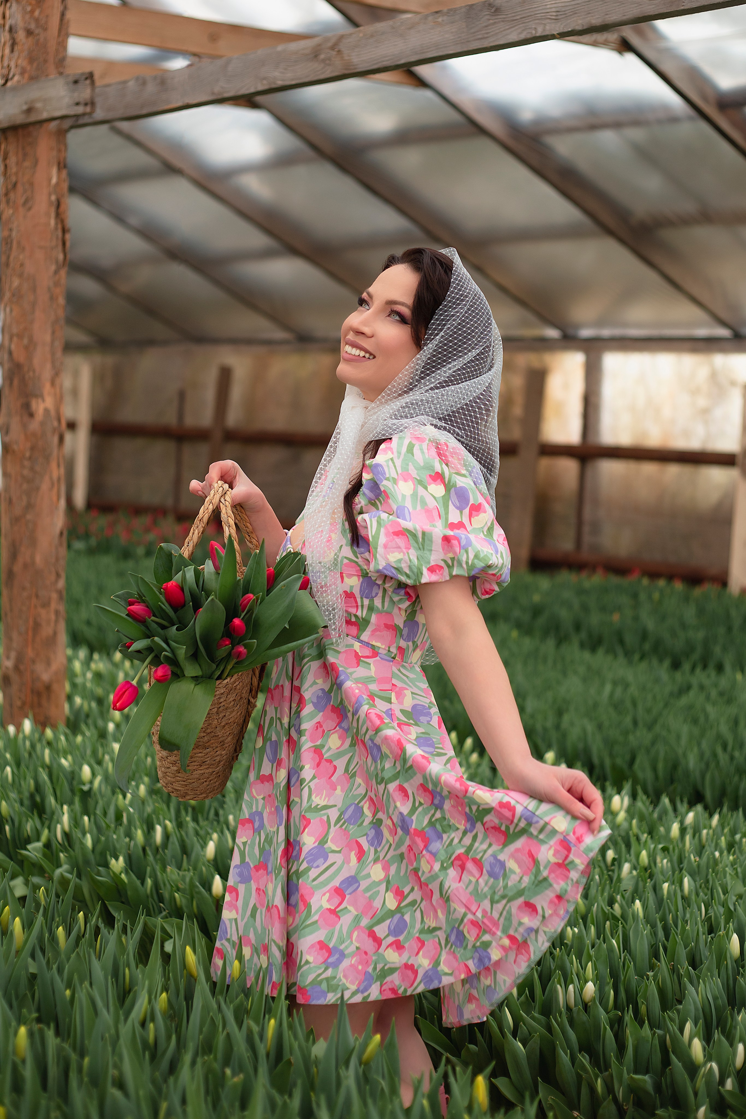 Фотодень в теплице с тюльпанами. Фотограф Ольга Бобб Нижний Новгород