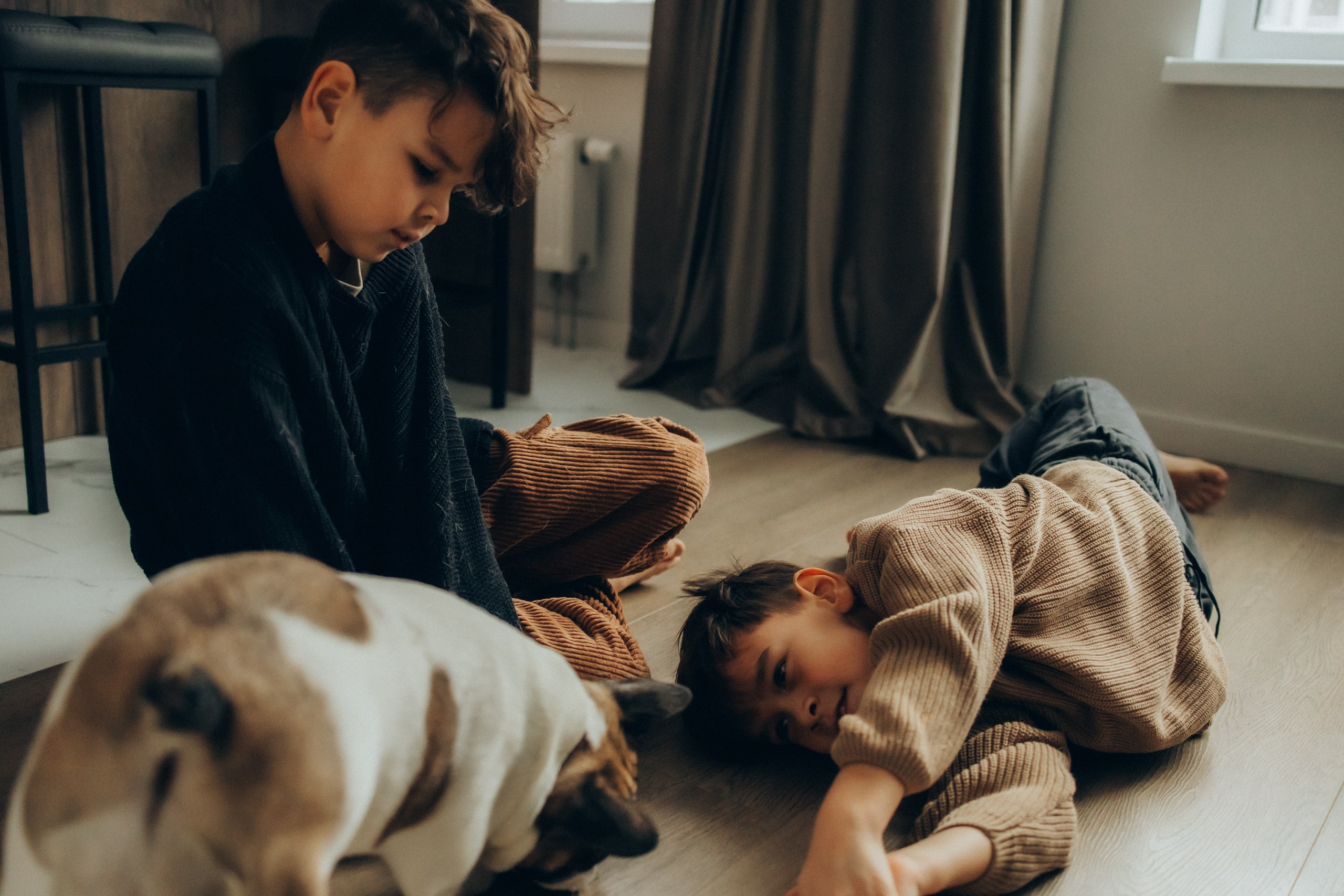 Руслан, Тимур и Луна. Семейный фотограф Москва