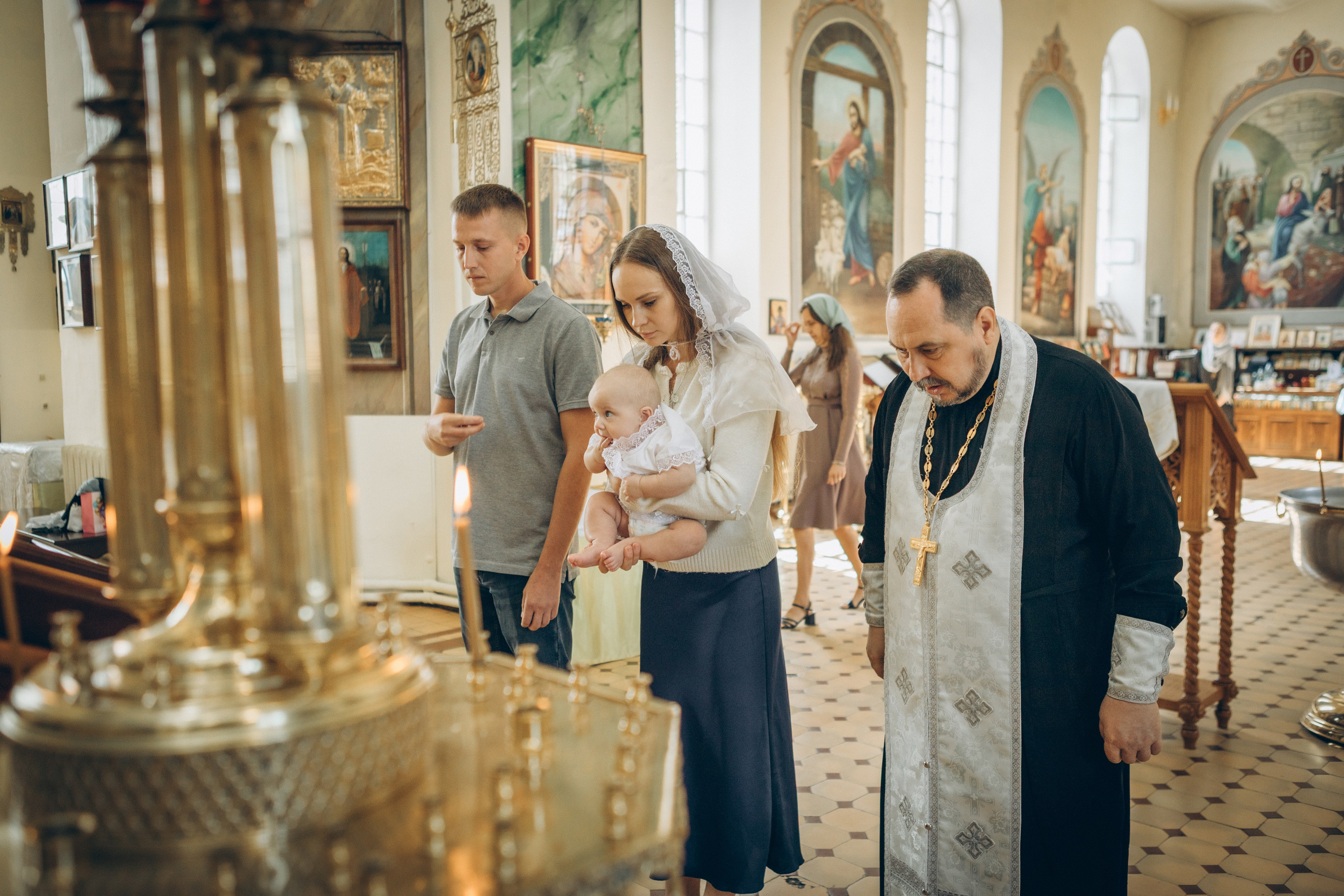 Крещение Тимофея. Семейный фотограф и фотограф на роды в Ростове-на-Дону Мухина Виктория