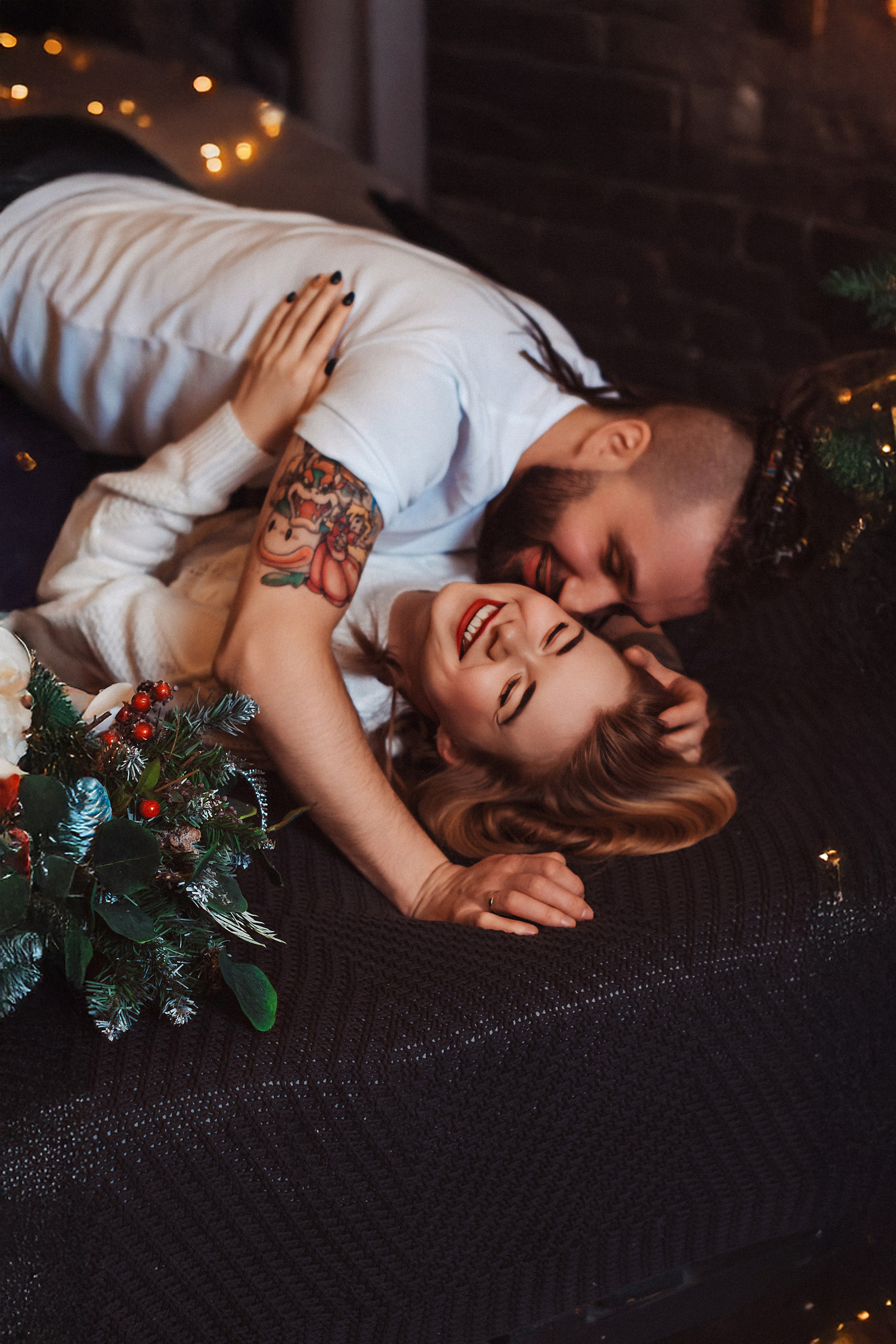 Новогодняя Love Story Виталии и Виталия. Фотограф Алиса Агафонова в Санкт-Петербурге