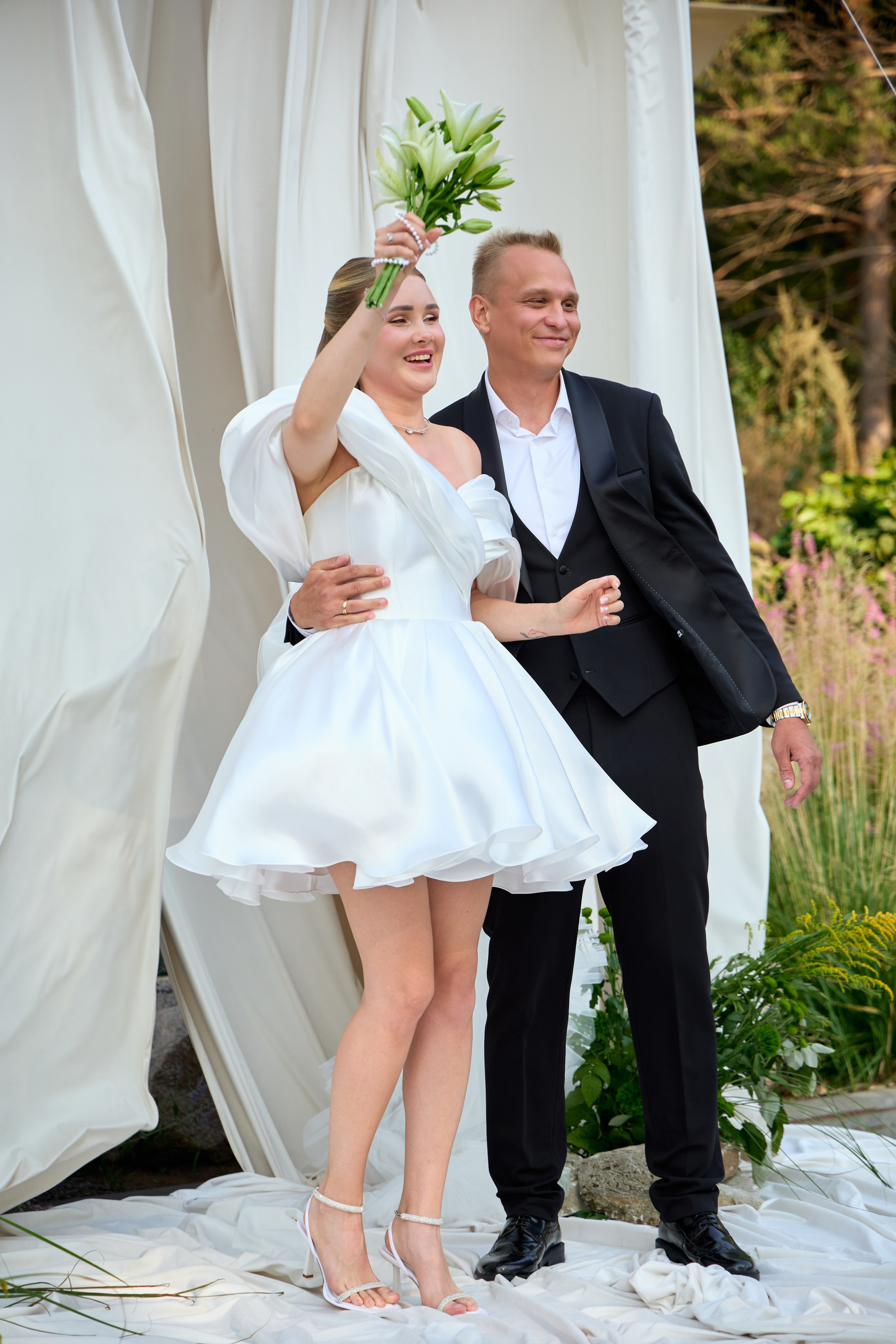 Фотосессия свадебная, выездная регистрация на природе.