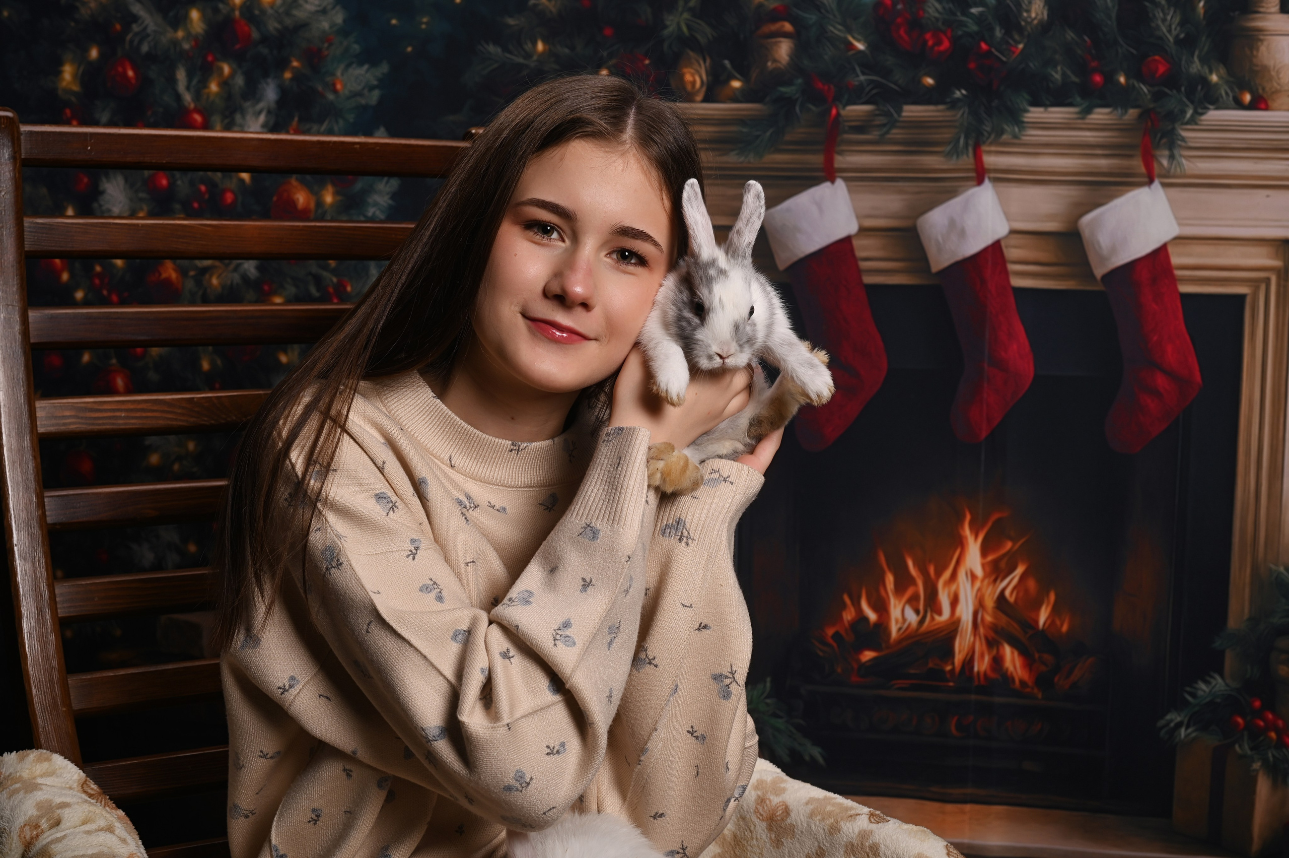 Кролик Рождество. Детский фотограф в Новокузнецке Николай Чекалин