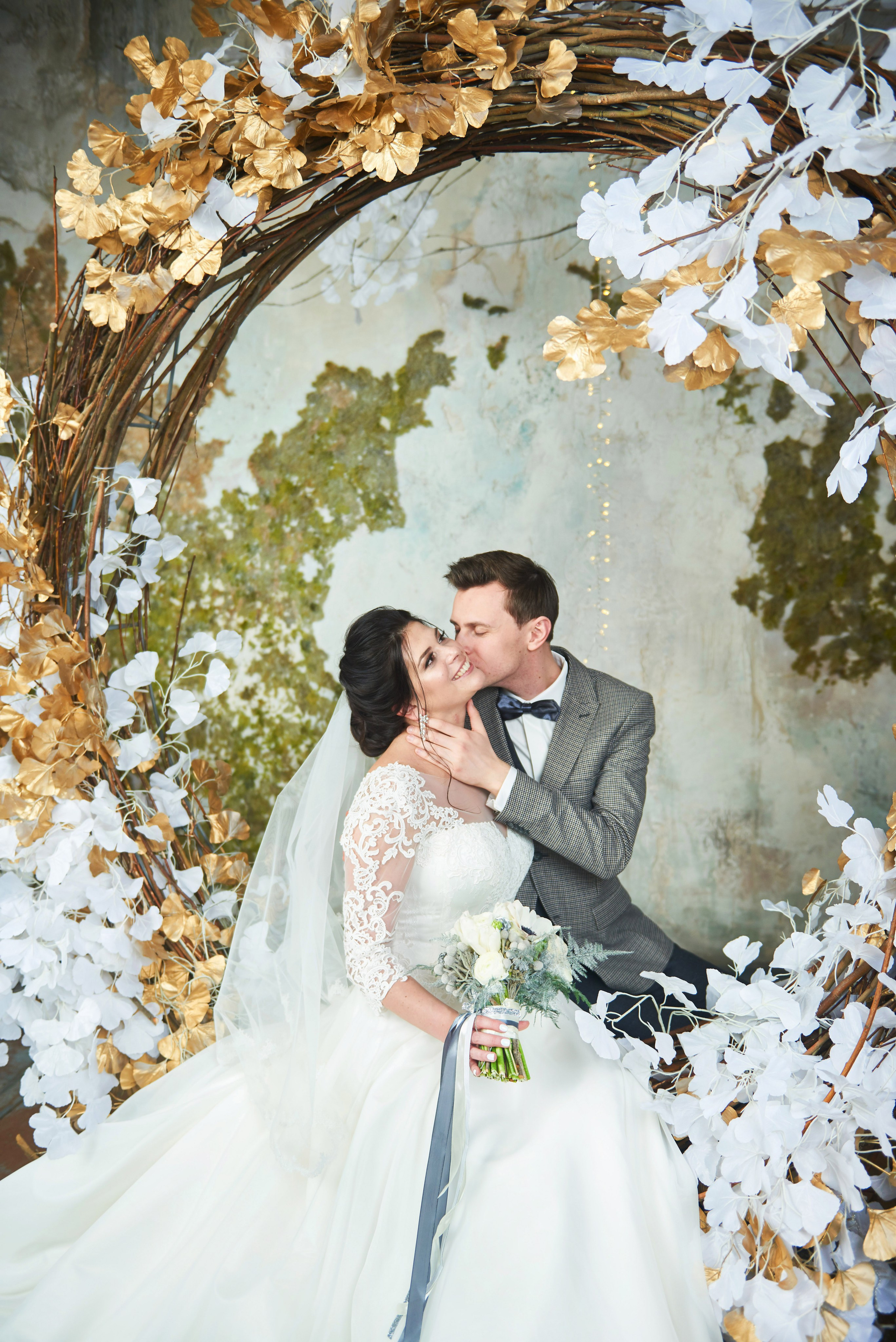 Наталия и Дмитрий (фотосессия в студии). Портретный, семейный и свадебный фотограф в Санкт-Петербурге и в Пушкине Ширяев Денис