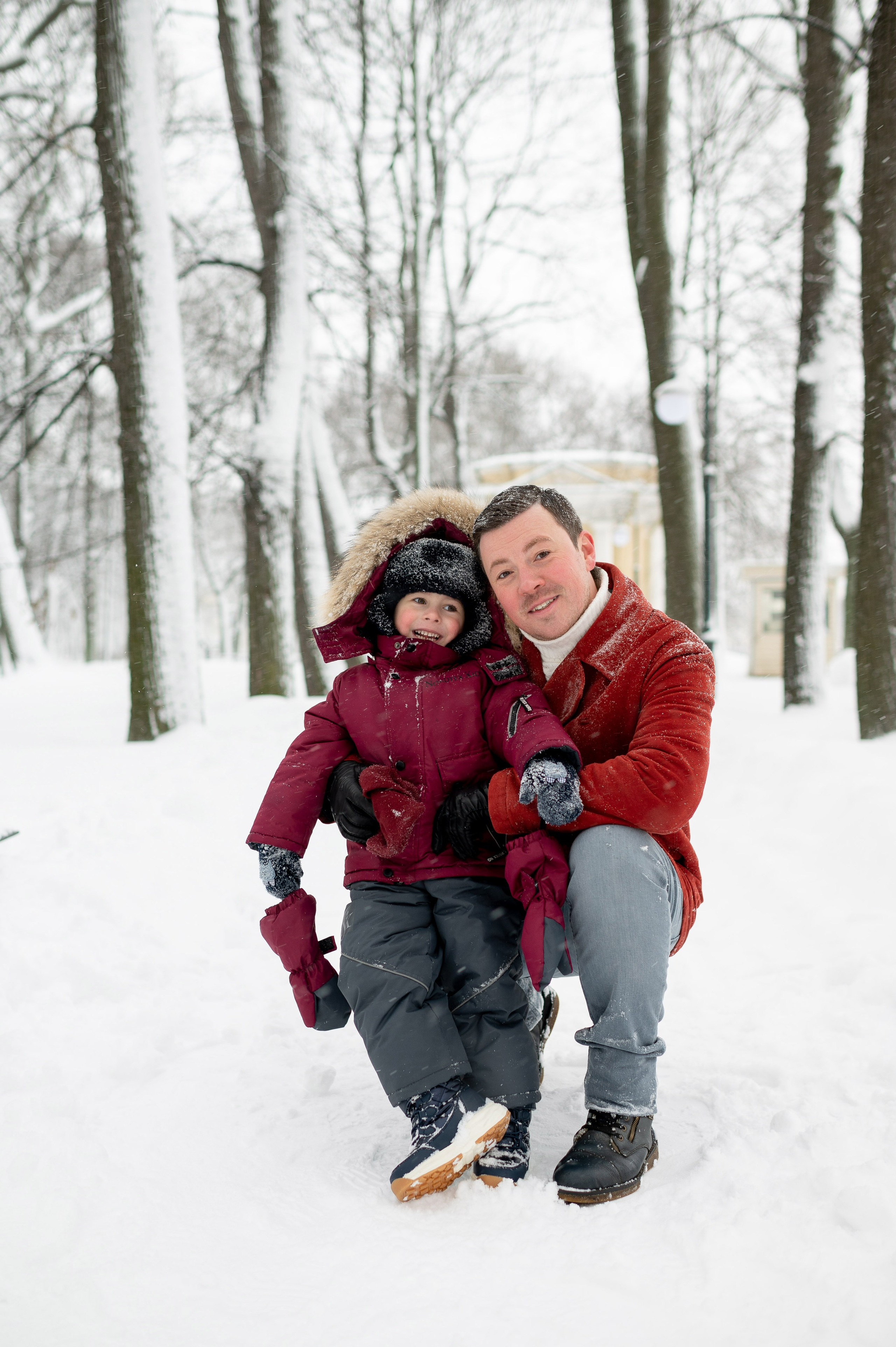 Зимняя прогулка Валерия, Андрей и Егор. Портретный, семейный и свадебный фотограф в Санкт-Петербурге и в Пушкине Ширяев Денис
