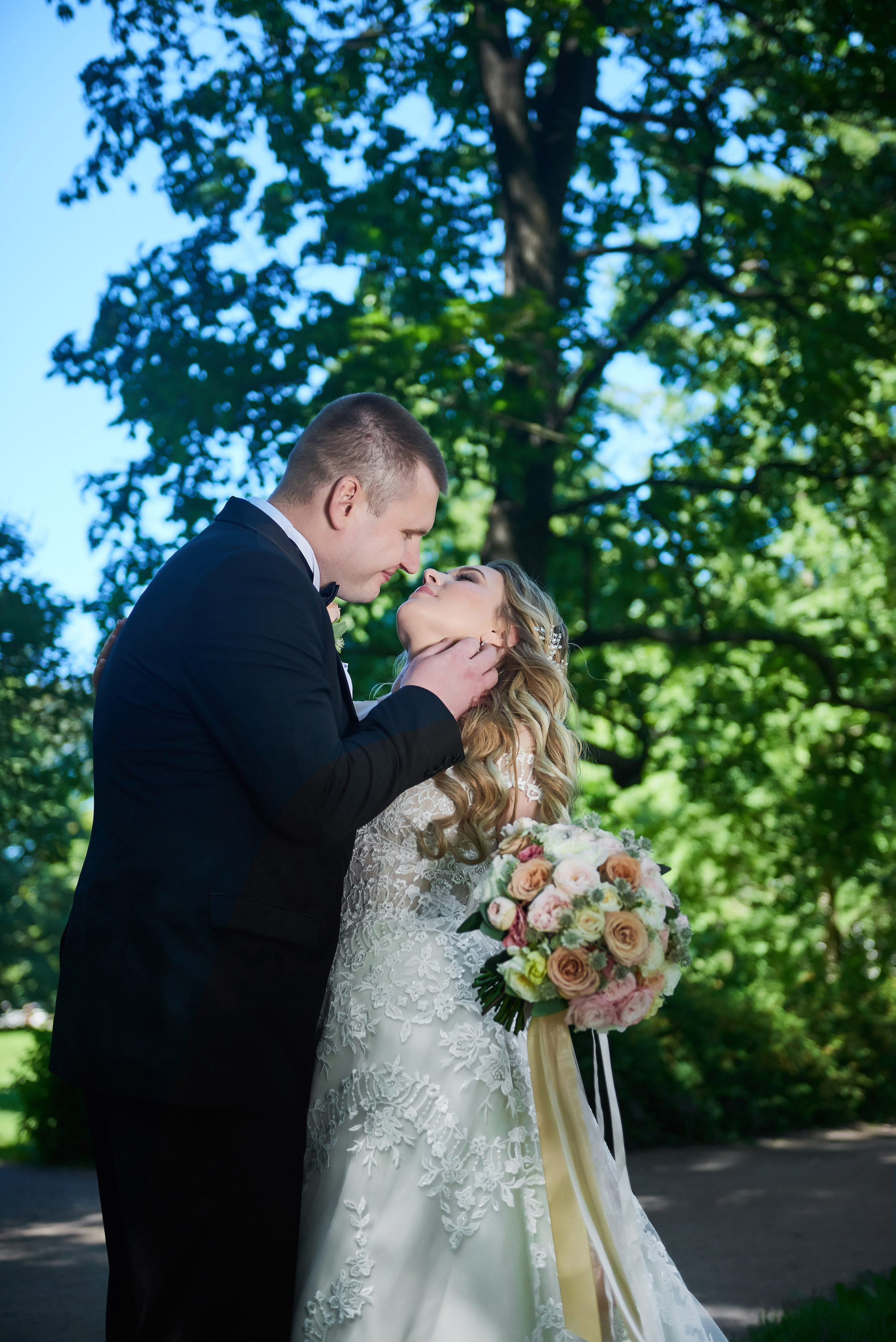 Юлия и Антон (Первый Дворец Бракосочетания, прогулка на Елагином острове). Портретный, семейный и свадебный фотограф в Санкт-Петербурге и в Пушкине Ширяев Денис