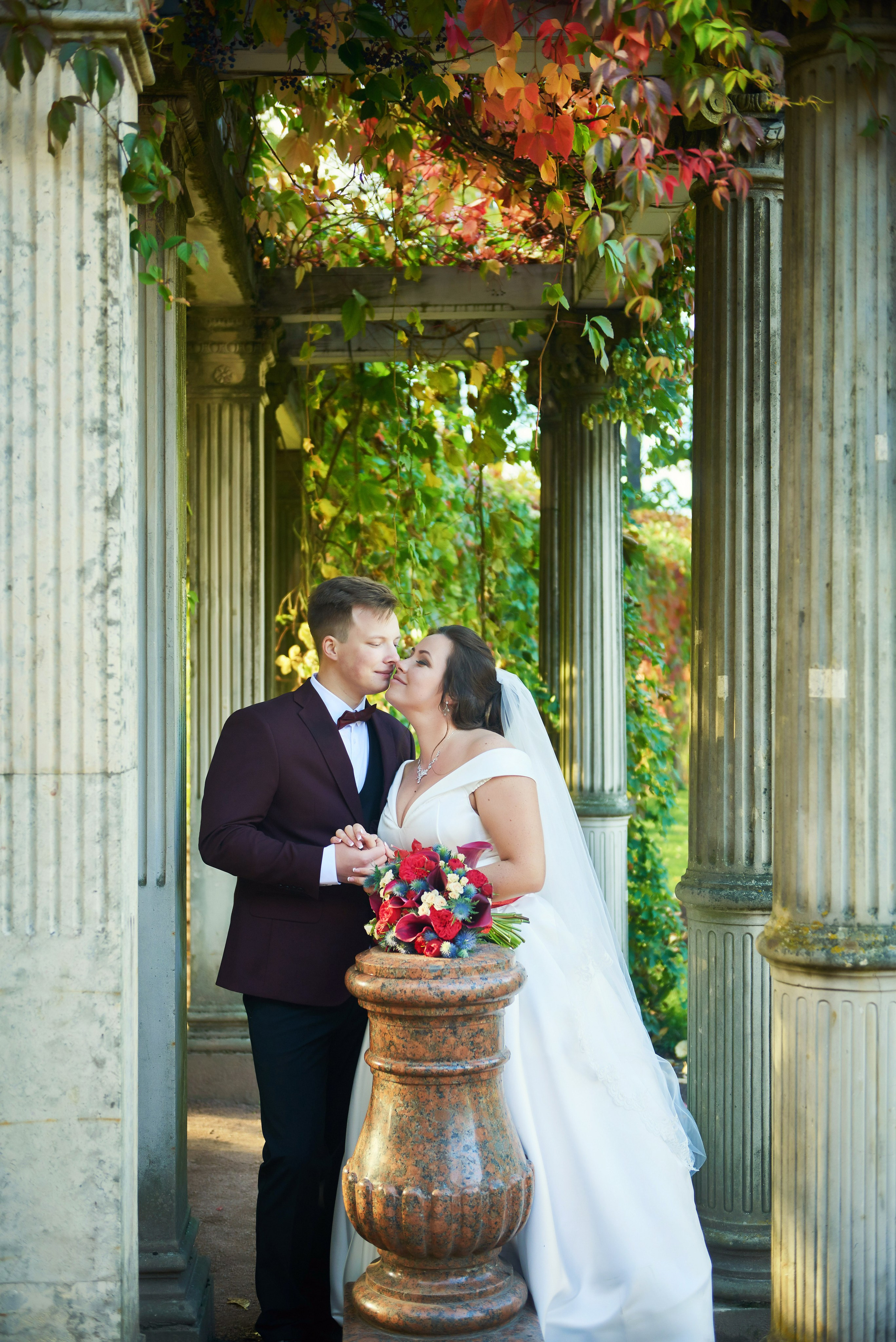Ангелина и Сергей (фотосессия в осеннем Пушкине). Портретный, семейный и свадебный фотограф в Санкт-Петербурге и в Пушкине Ширяев Денис