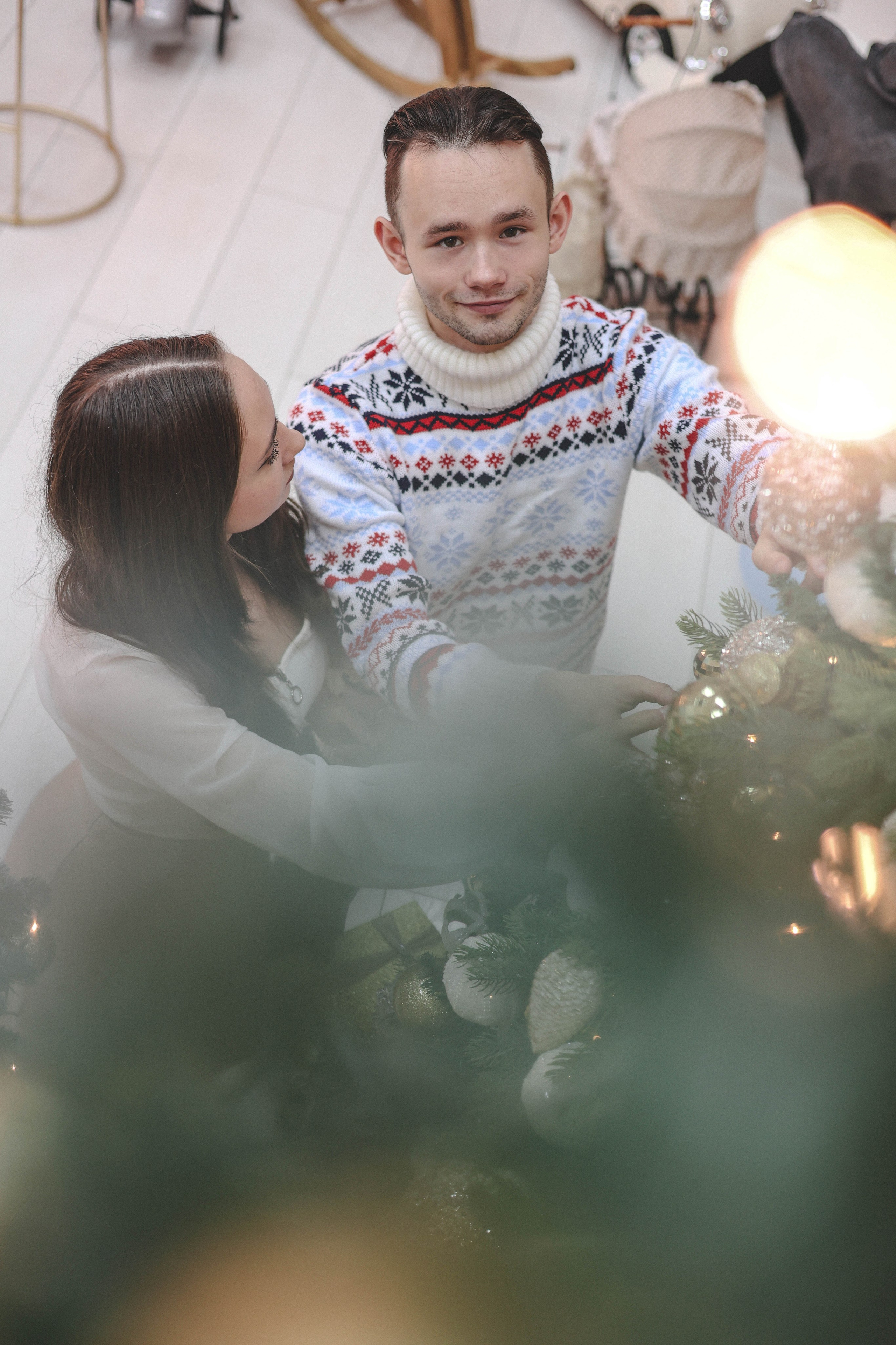 Новогодняя история «Ирина и ее семья». Фотограф в Москве Анастасия Калинина