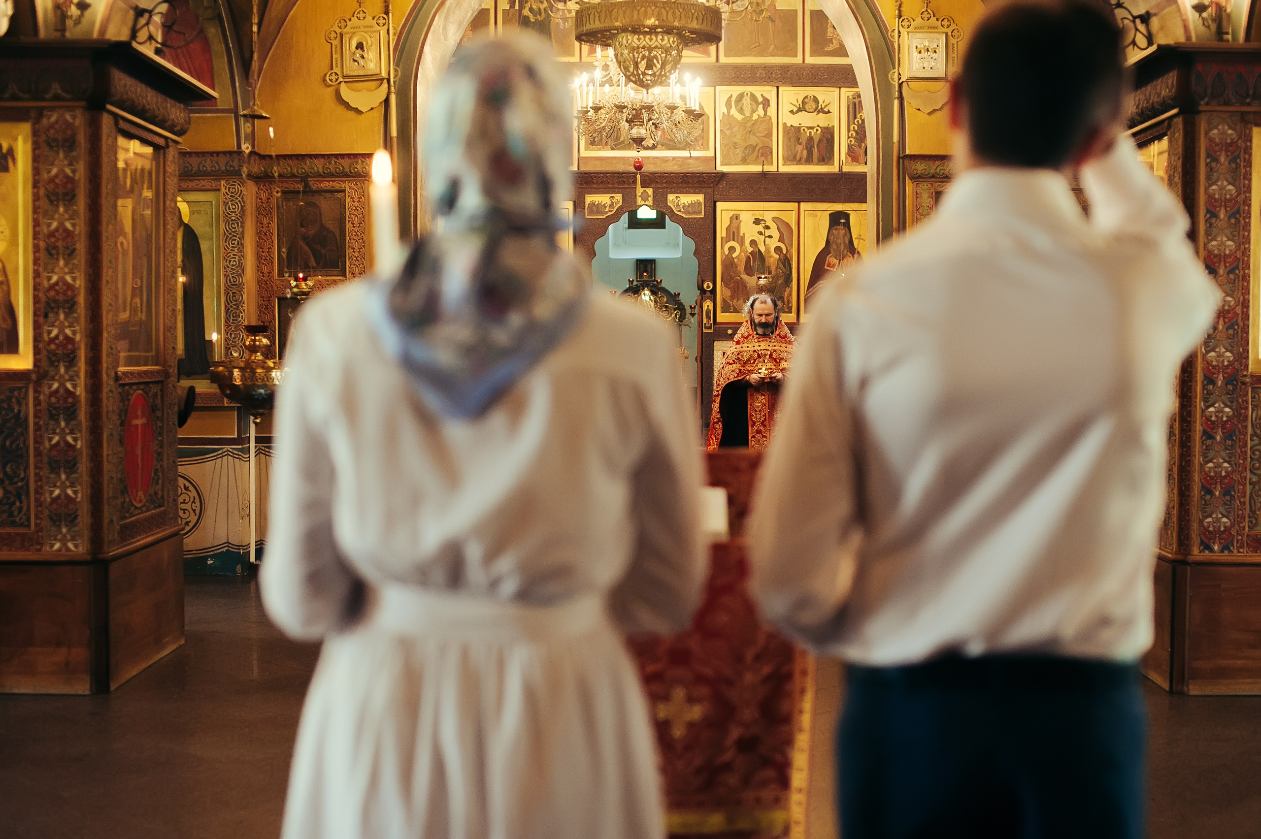 Екатерина и Александр. Венчание, Москва. Семейный фотограф Анна Дубовская