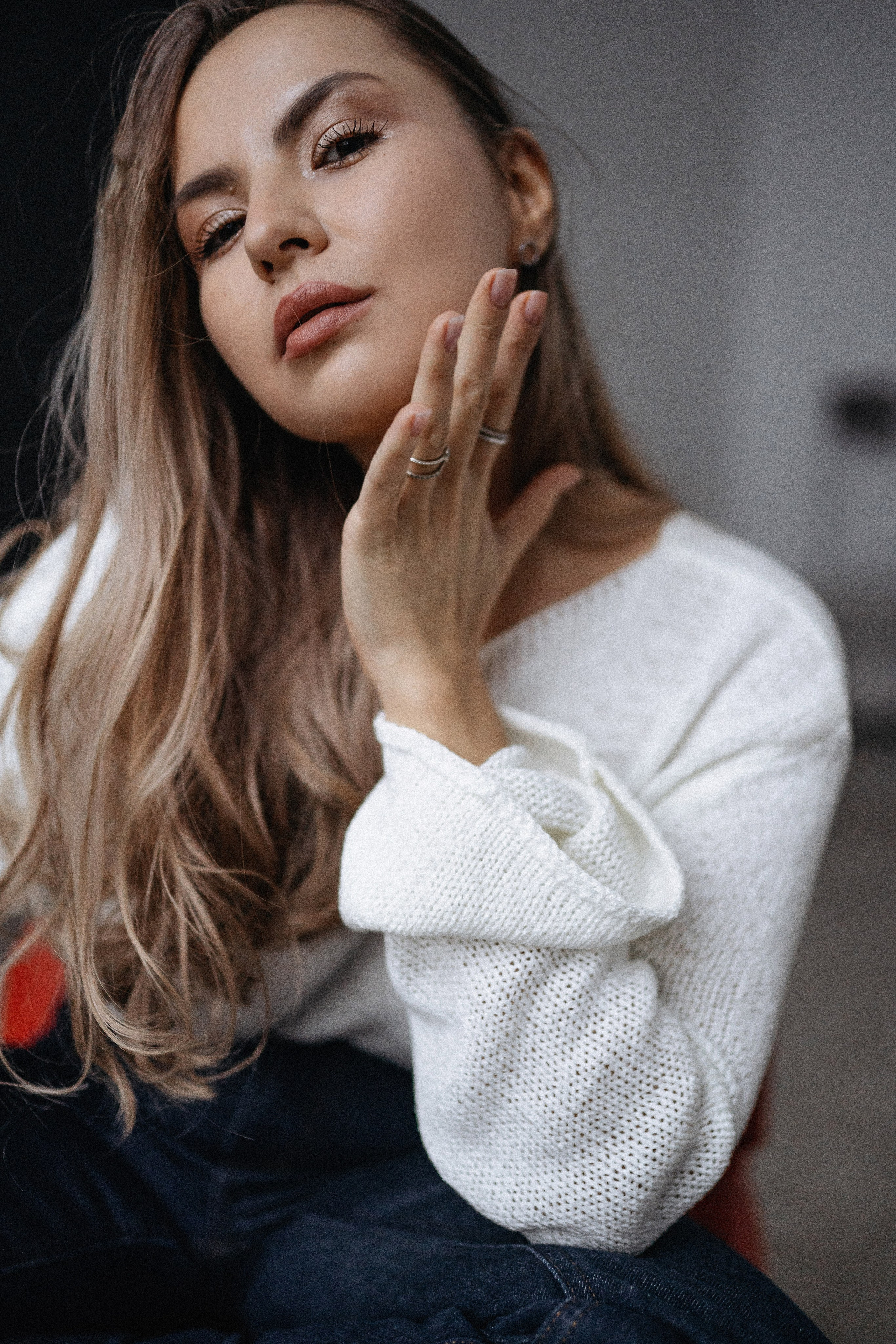 Марина в студии. Портретный фотограф в Москве Ольга Акушко