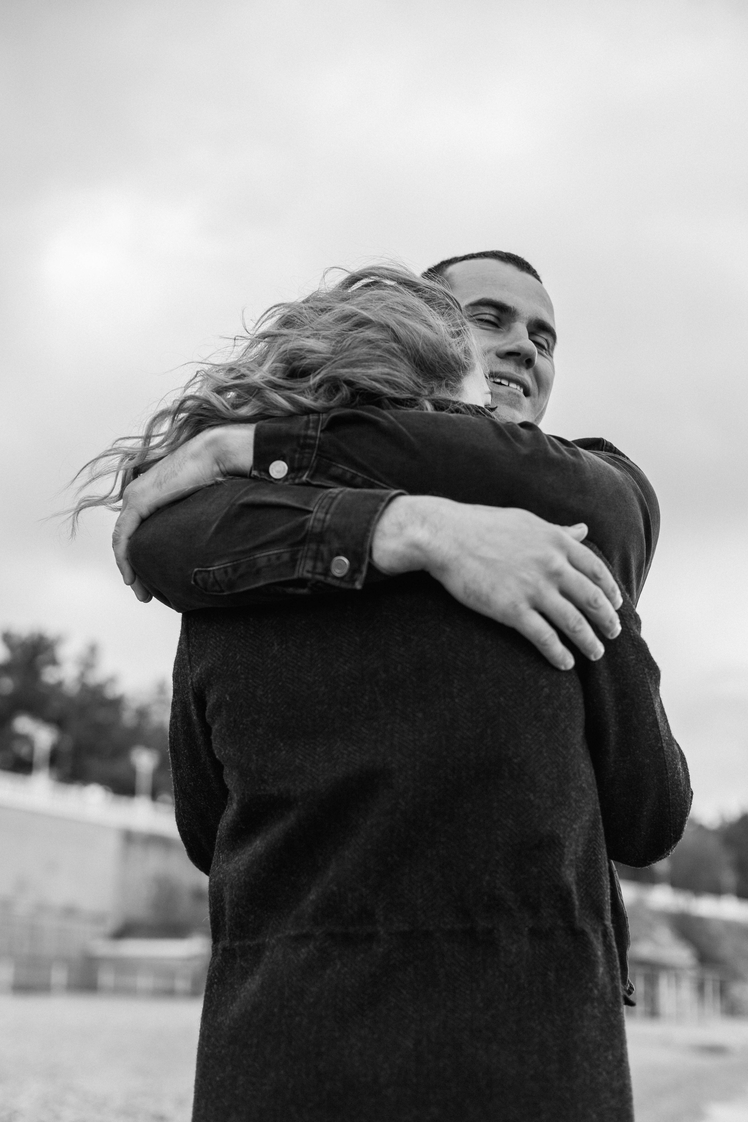 Яна и Дима / зимний пляж