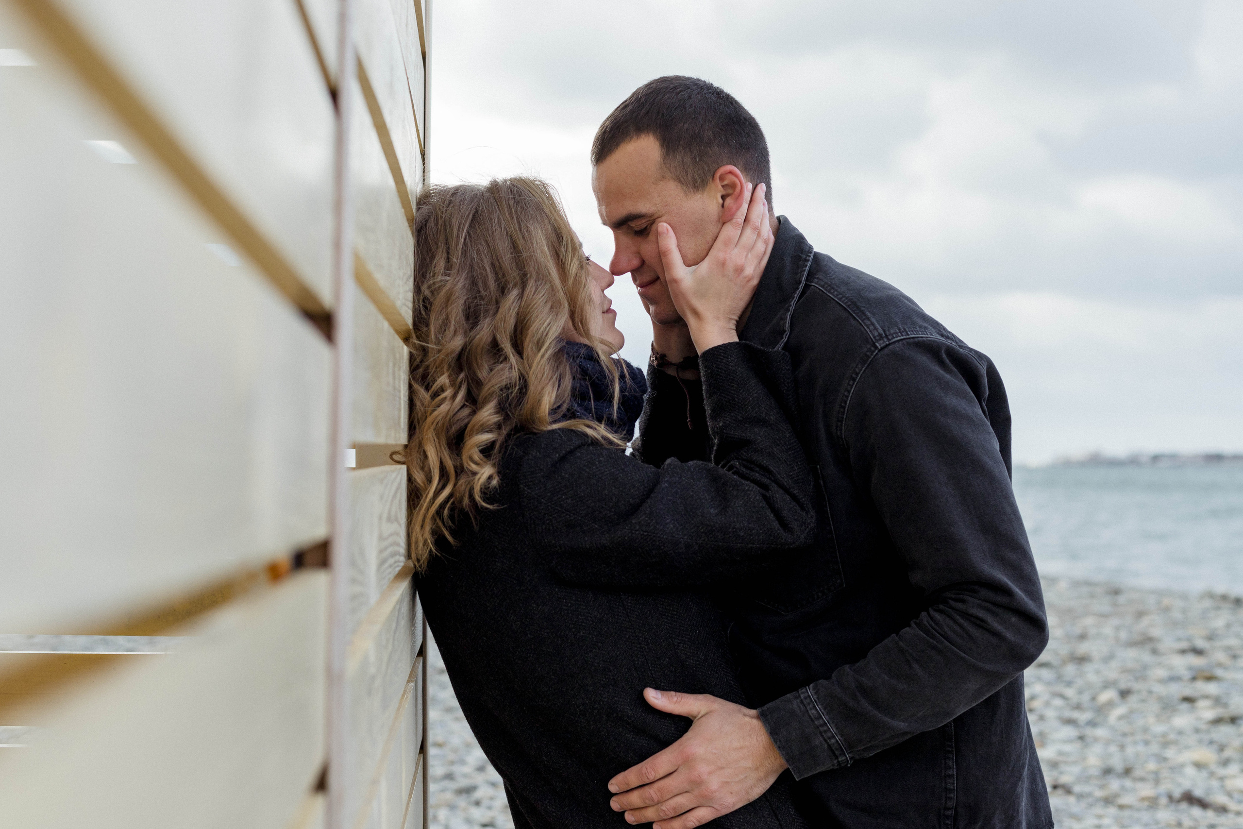 Яна и Дима / зимний пляж