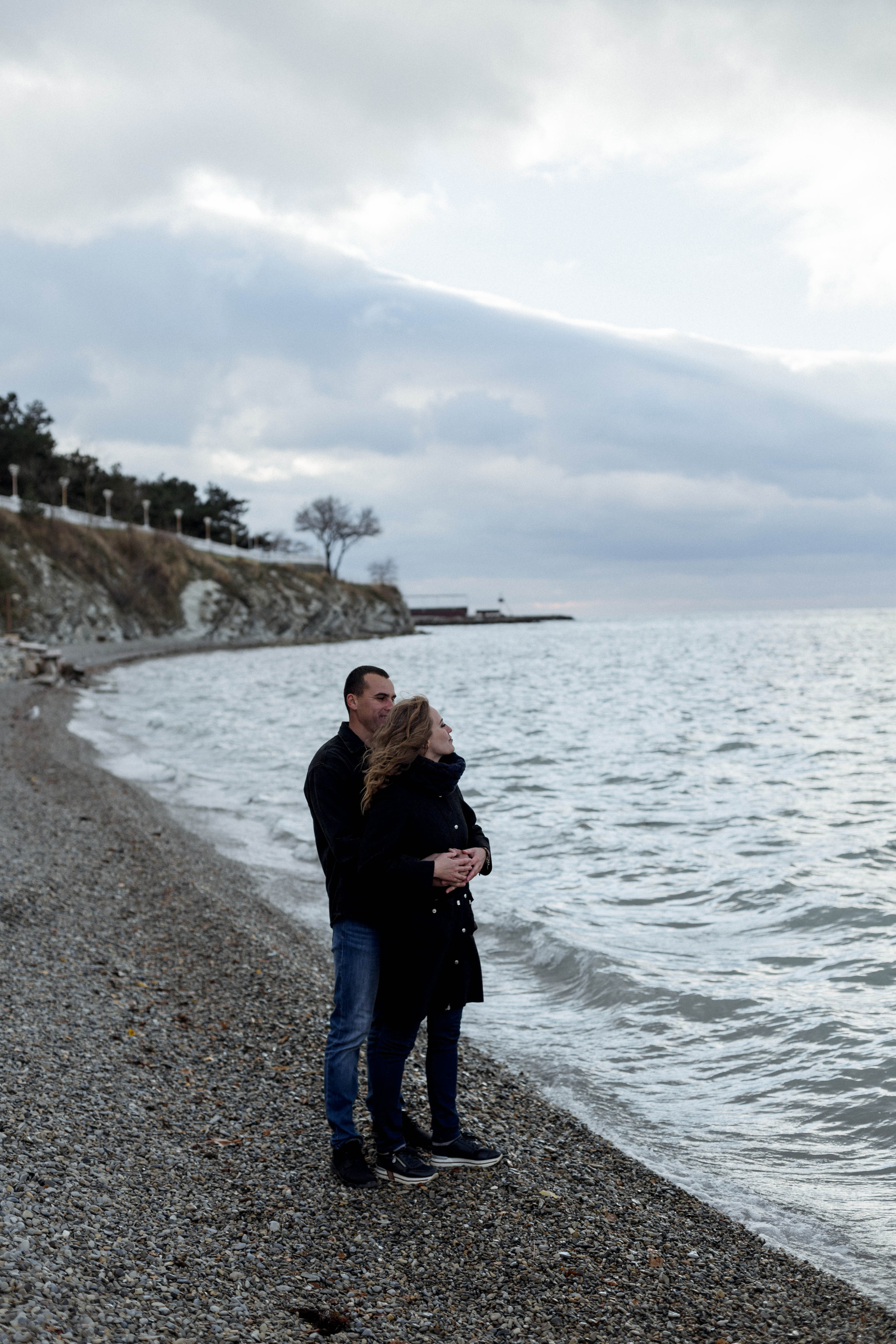 Яна и Дима / зимний пляж