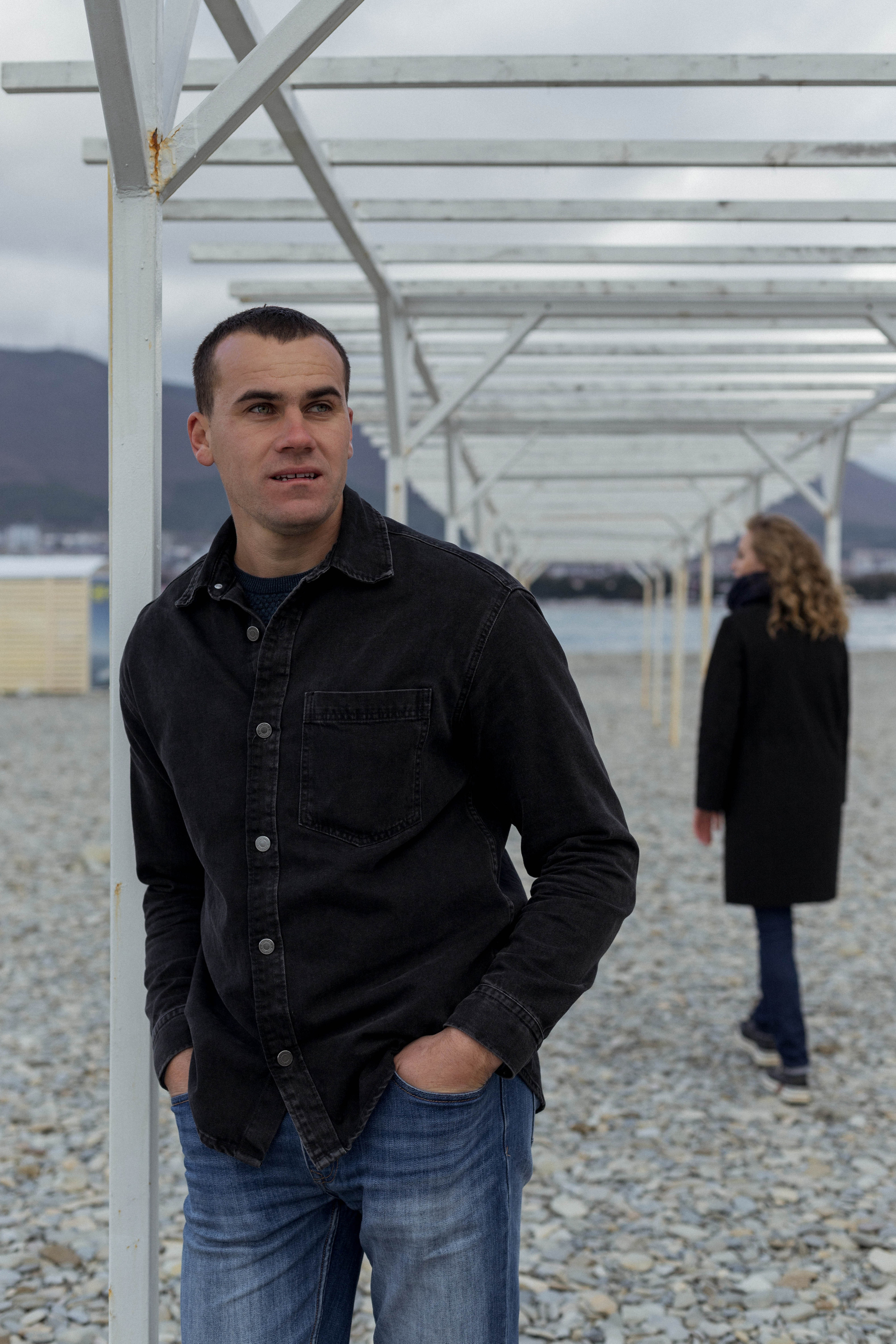 Яна и Дима / зимний пляж