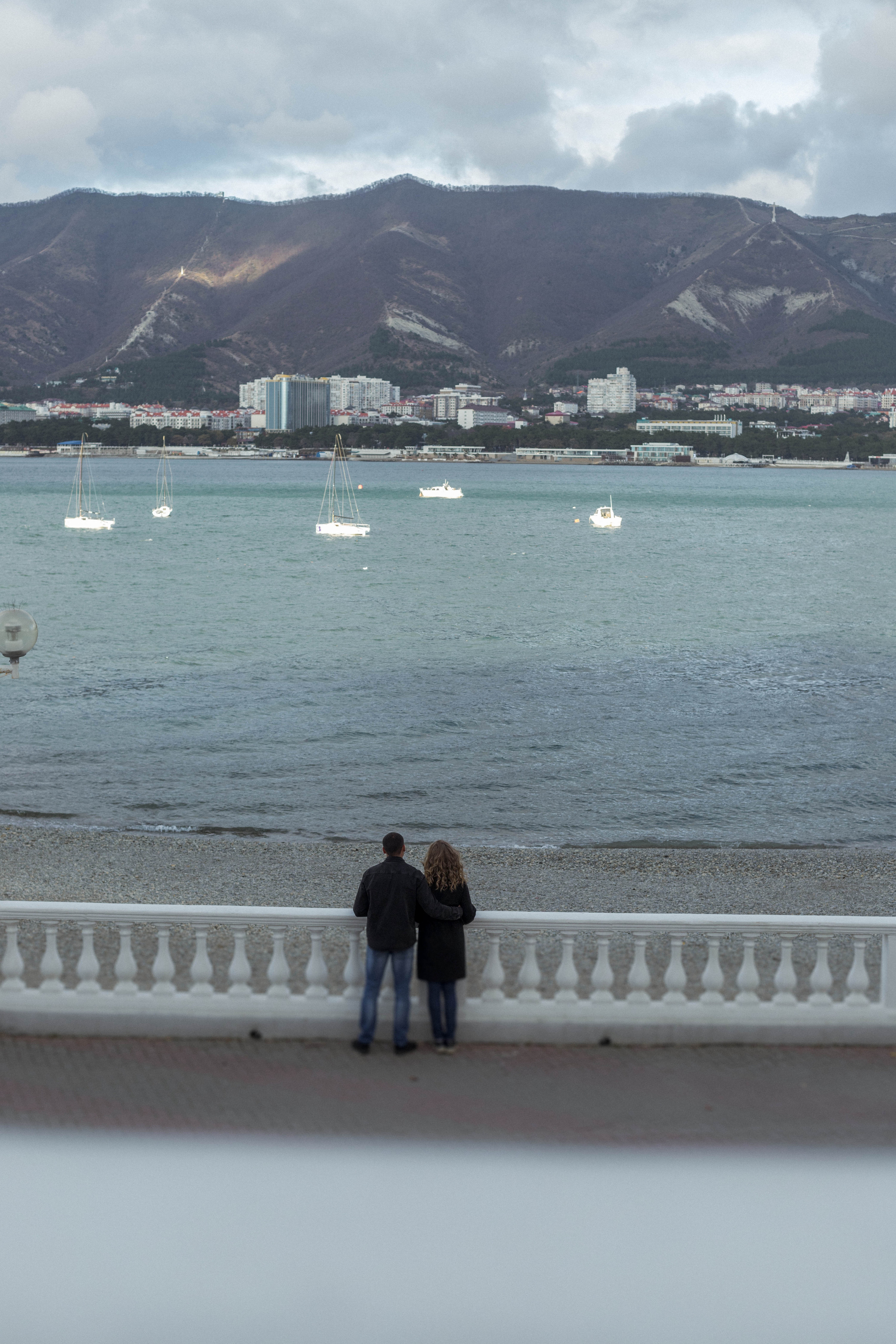Яна и Дима / зимний пляж