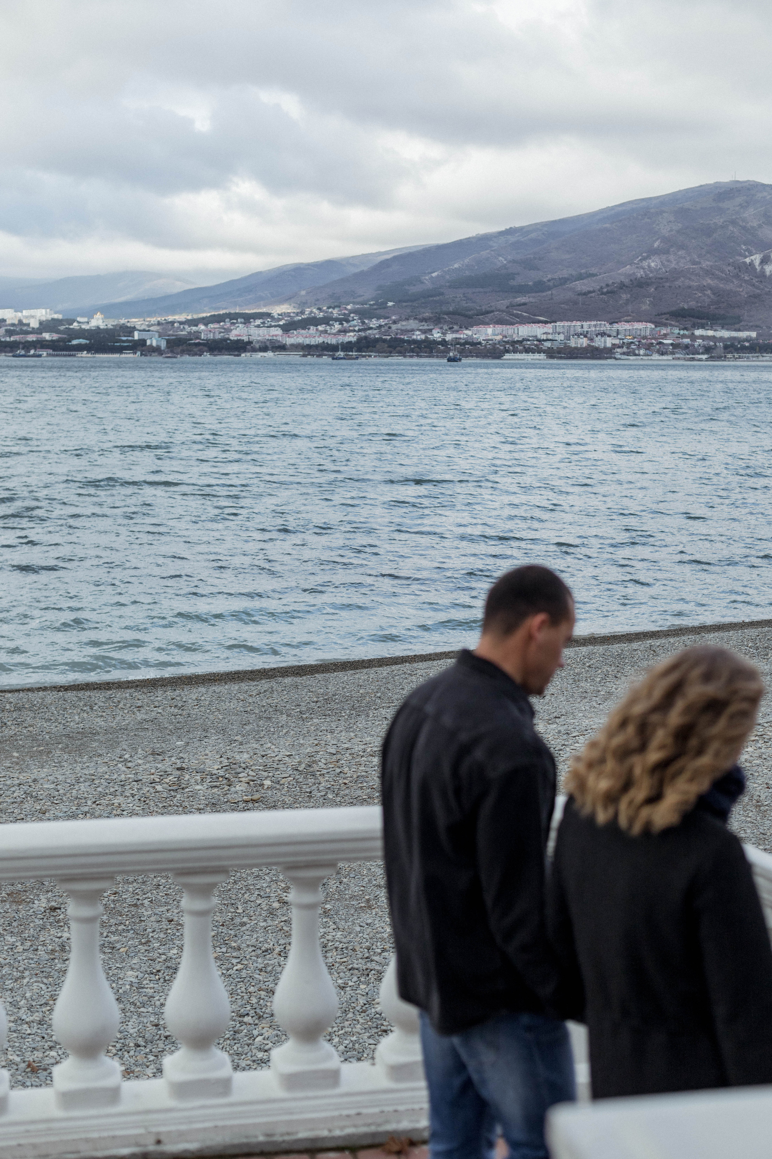 Яна и Дима / зимний пляж