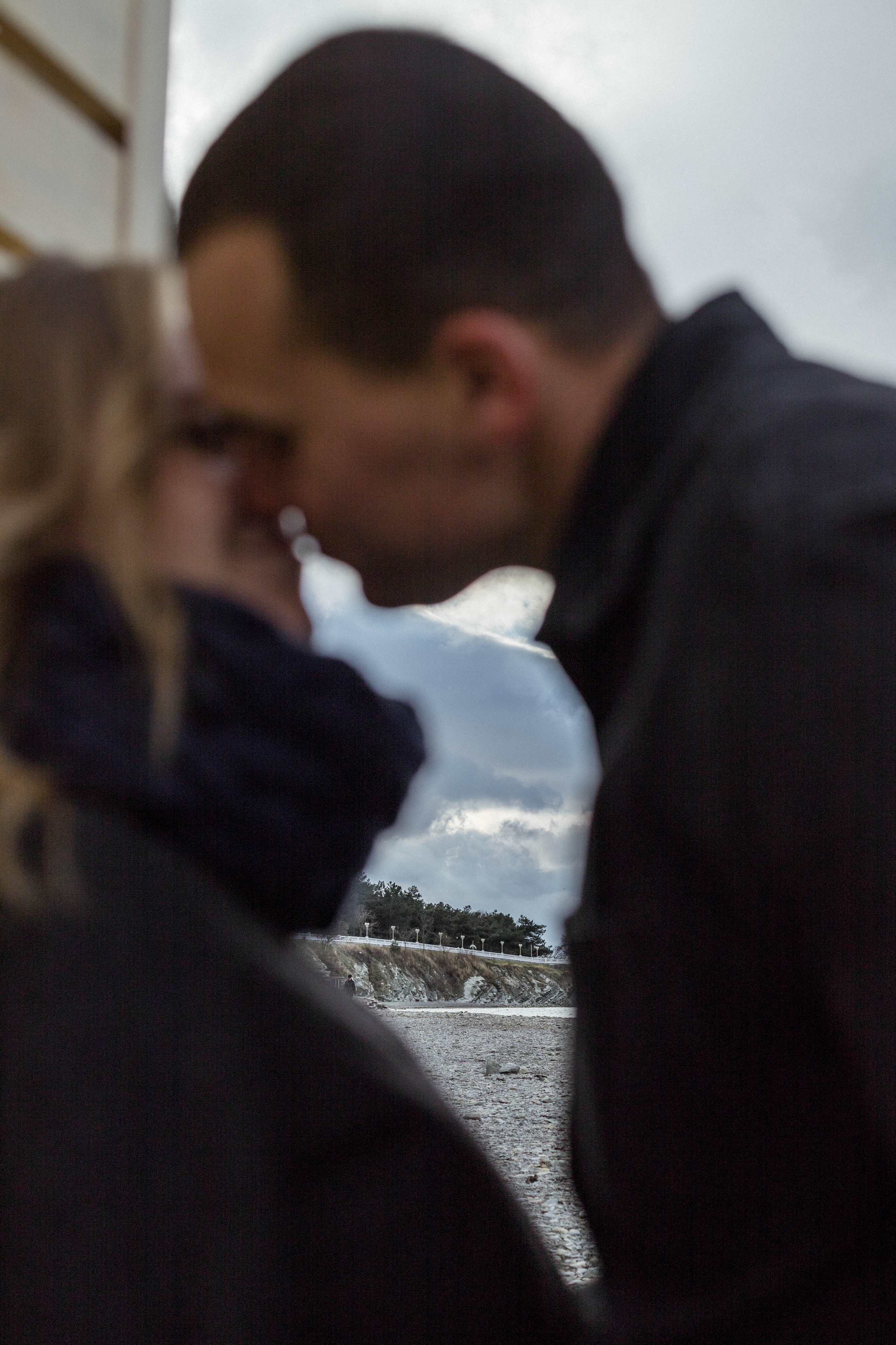 Яна и Дима / зимний пляж