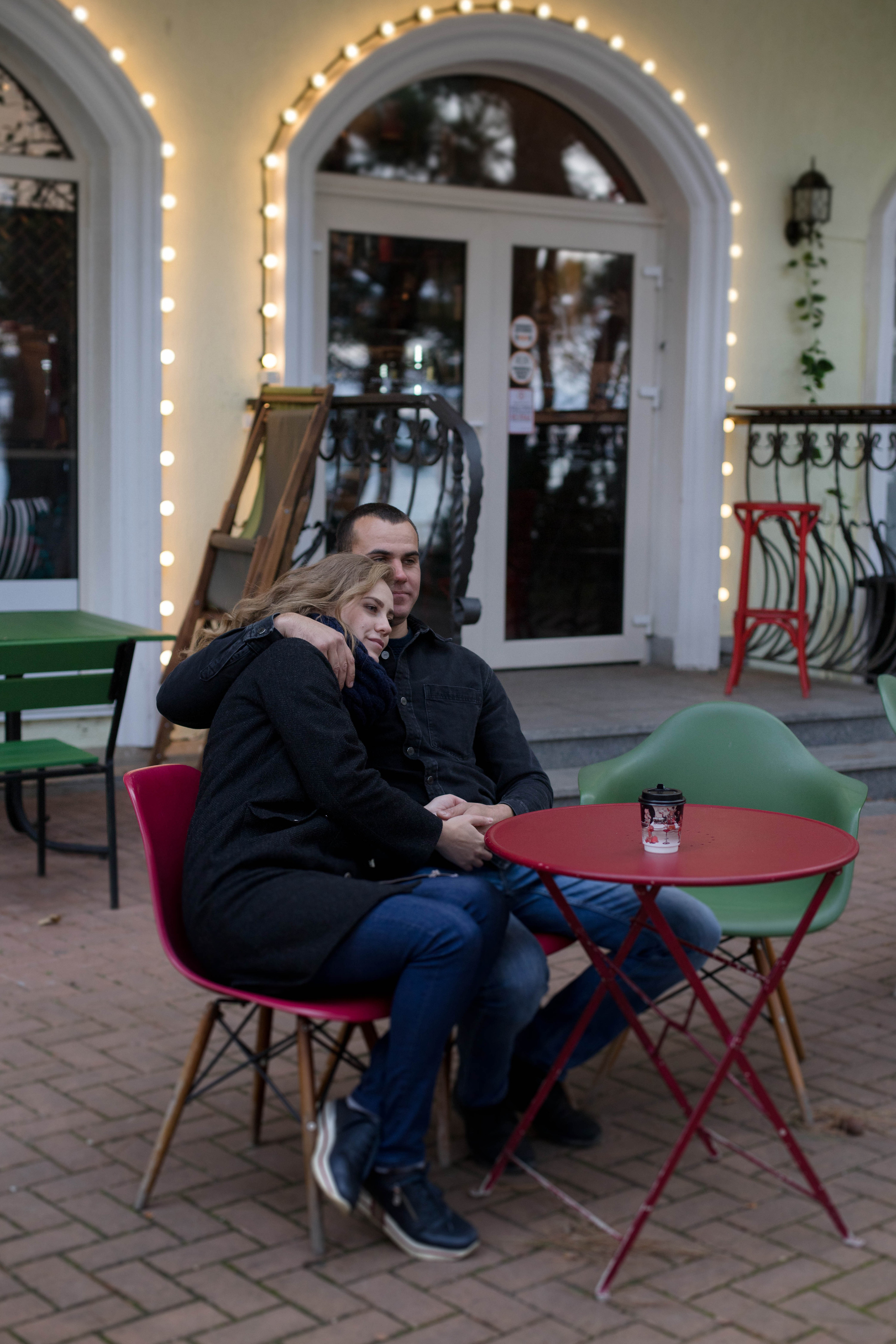 Яна и Дима / зимний пляж