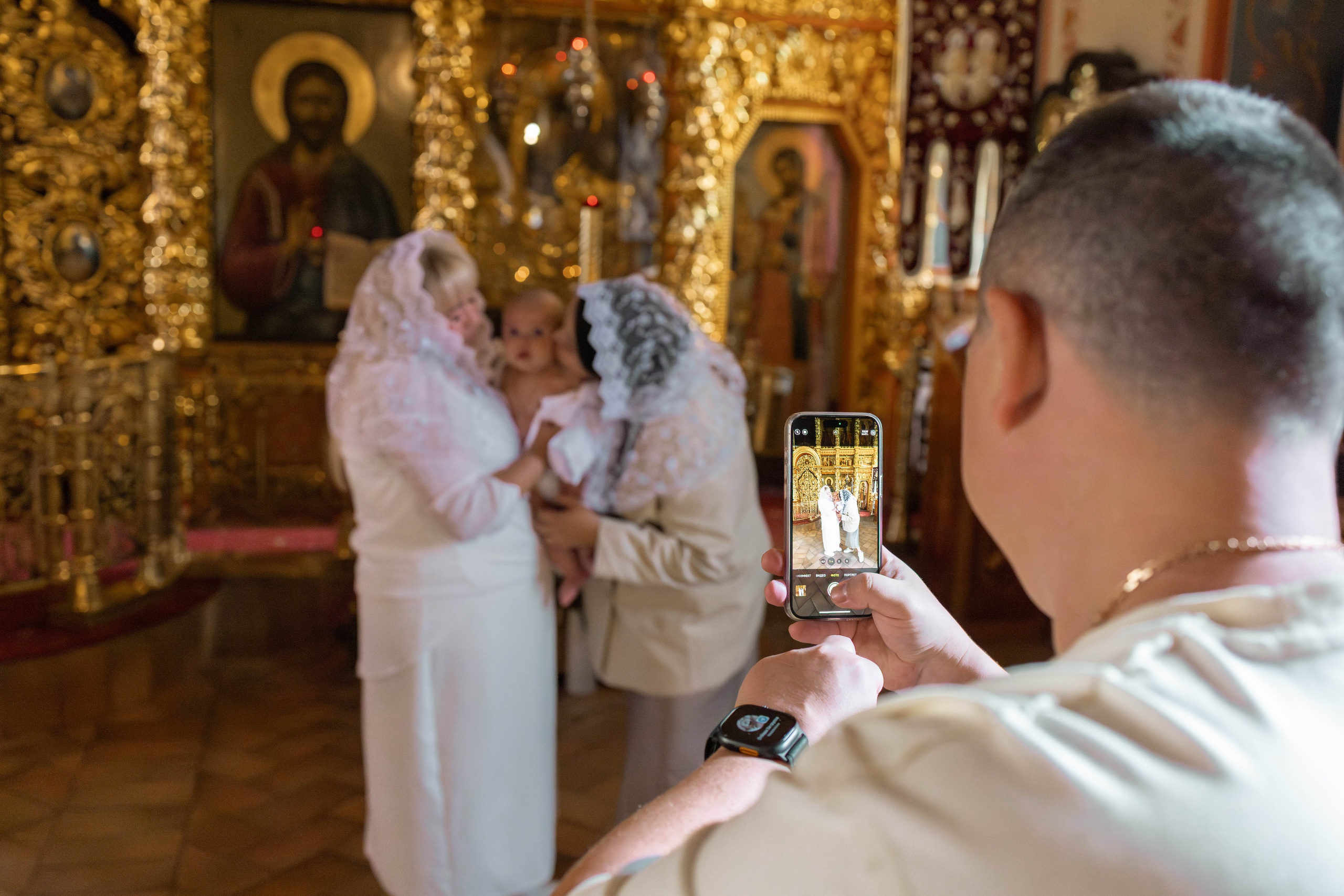Таинство Крещения Евгения. Фотограф новорождённых Newborn Москва