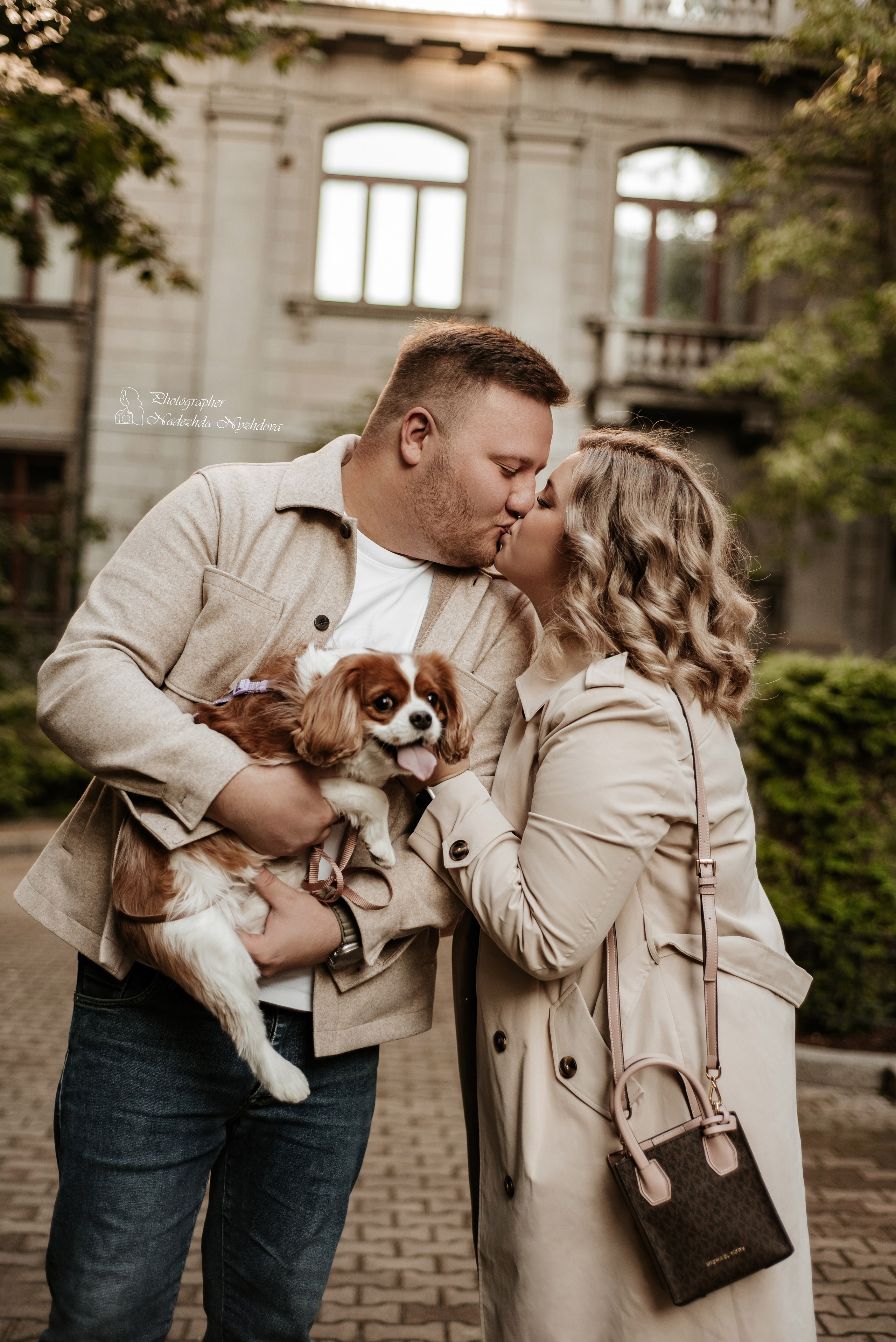 Осенняя прогулка с Каролиной, Владиславом и Асти ♡. Свадебный фотограф в Санкт-Петербурге Надежда Нуждова