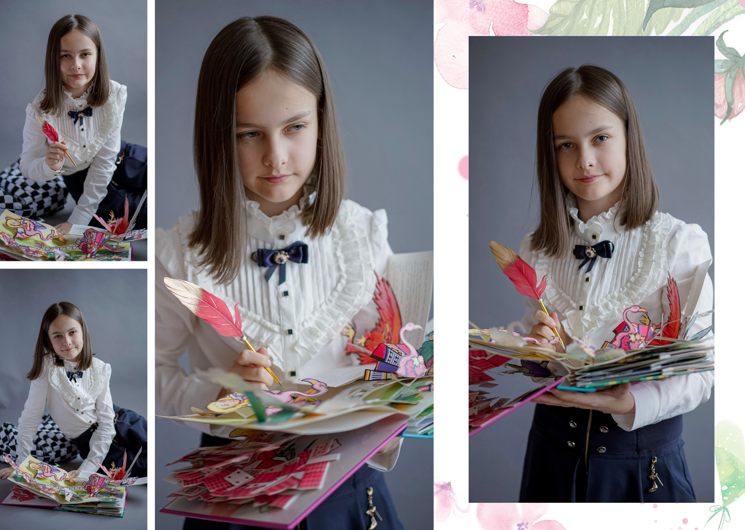 Школа МГПУ Дизайн «Алиса в стране чудес» ИНДИВИДУАЛЬНЫЕ РАЗВОРОТЫ. Анна Белашова ВЫПУСКНЫЕ АЛЬБОМЫ, фото и видеосъёмка