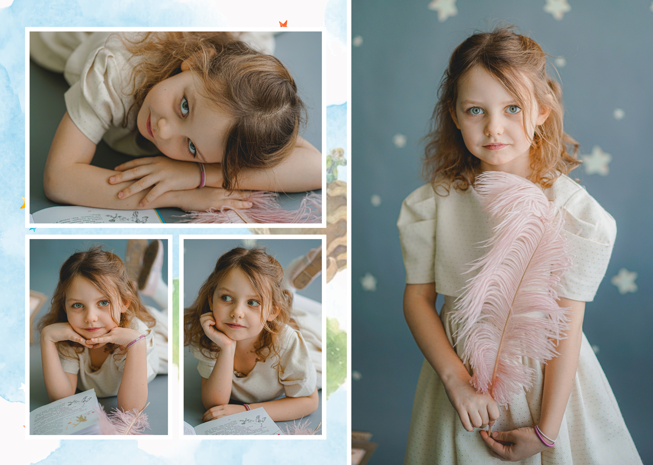 Индивидуальные развороты «Цветочная страна». Анна Белашова ВЫПУСКНЫЕ АЛЬБОМЫ, фото и видеосъёмка