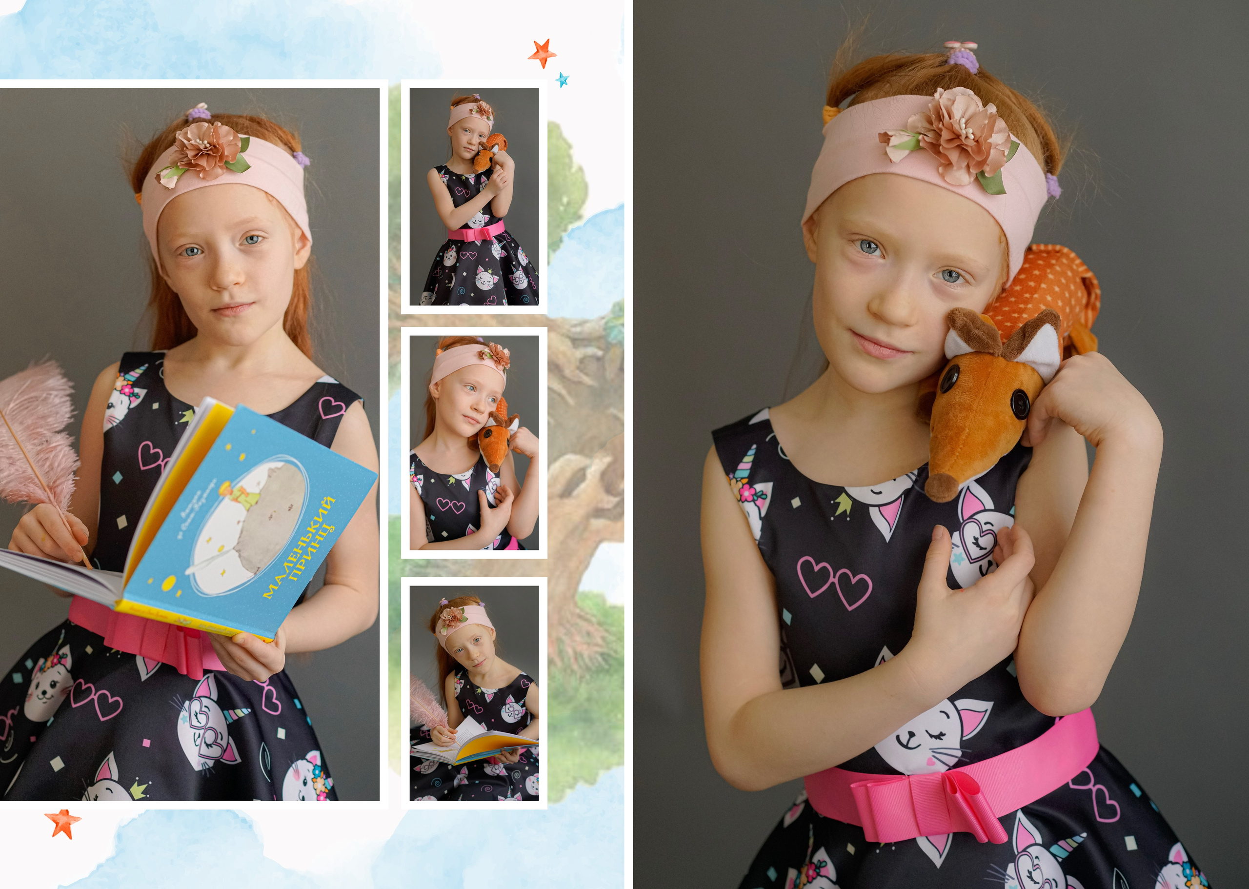 Персональные развороты и обложки «Маленький принц». Анна Белашова ВЫПУСКНЫЕ АЛЬБОМЫ, фото и видеосъёмка