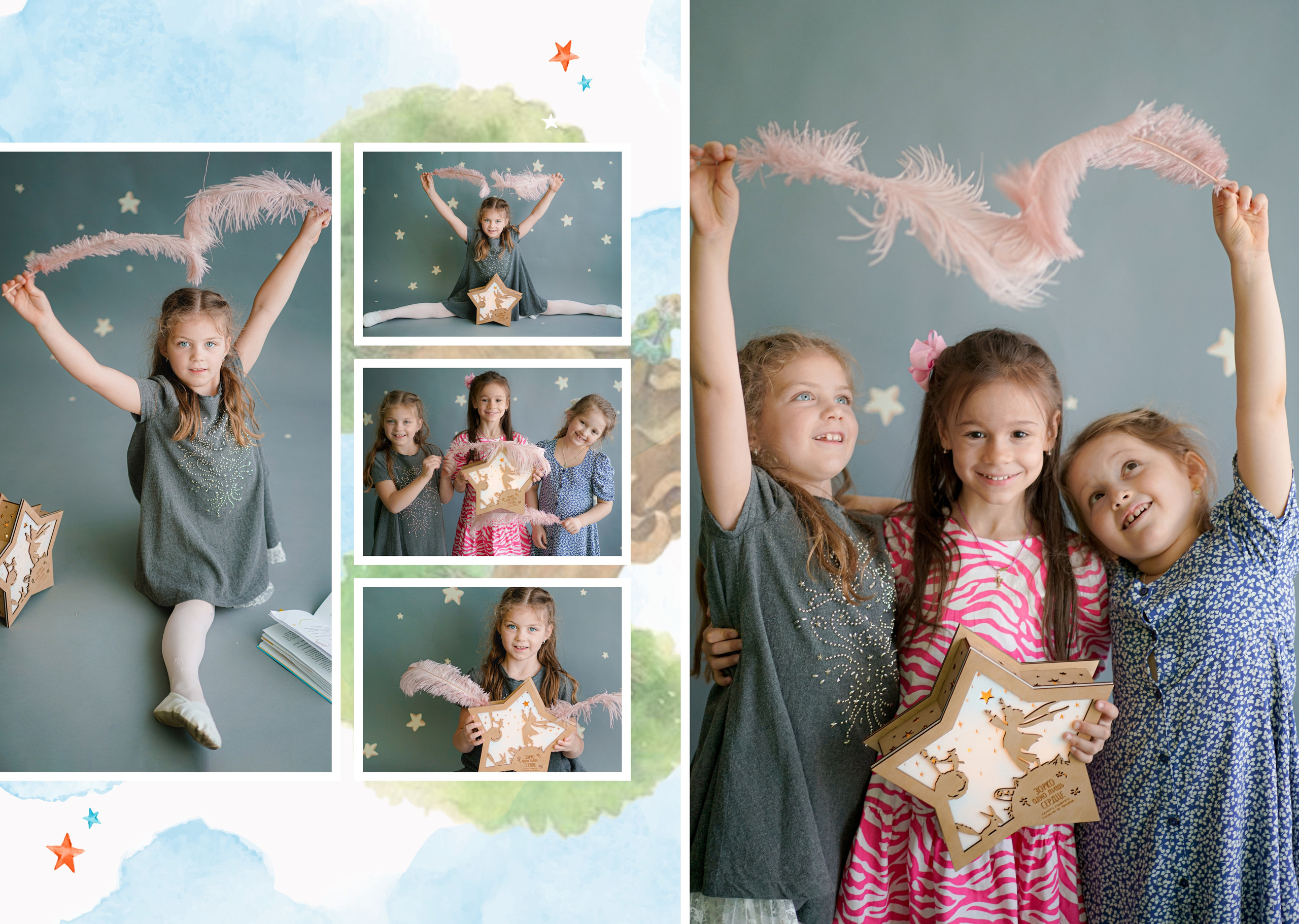 Индивидуальные развороты «Цветочная страна». Анна Белашова ВЫПУСКНЫЕ АЛЬБОМЫ, фото и видеосъёмка