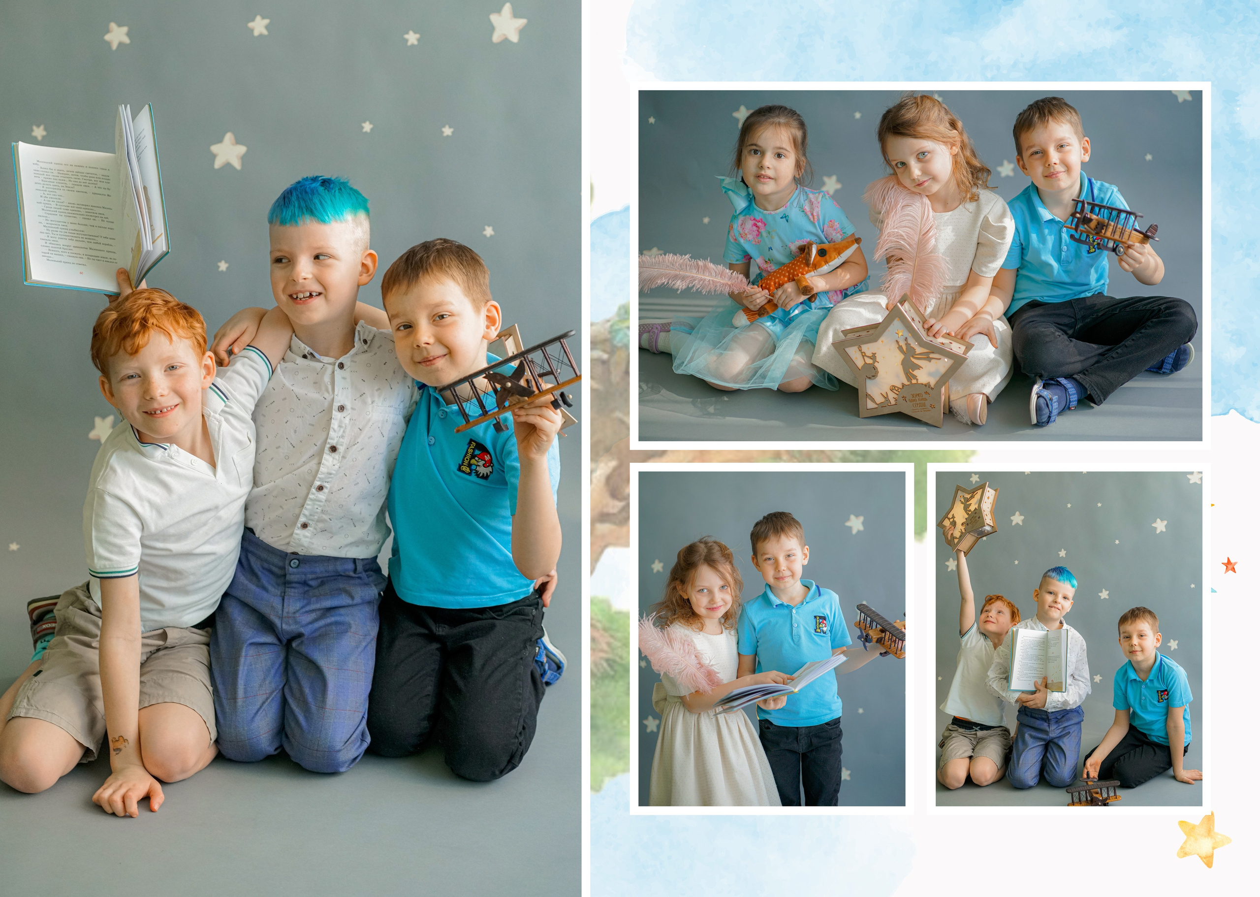 Индивидуальные развороты «Цветочная страна». Анна Белашова ВЫПУСКНЫЕ АЛЬБОМЫ, фото и видеосъёмка