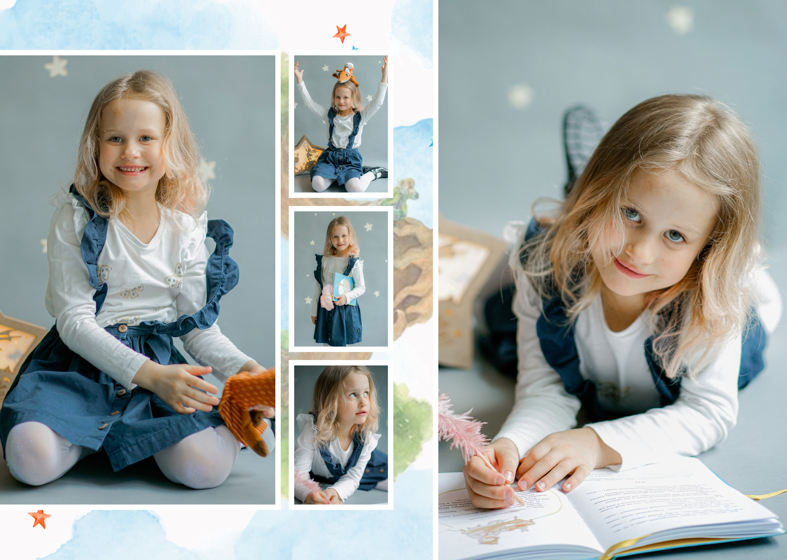 Индивидуальные развороты «Цветочная страна». Анна Белашова ВЫПУСКНЫЕ АЛЬБОМЫ, фото и видеосъёмка