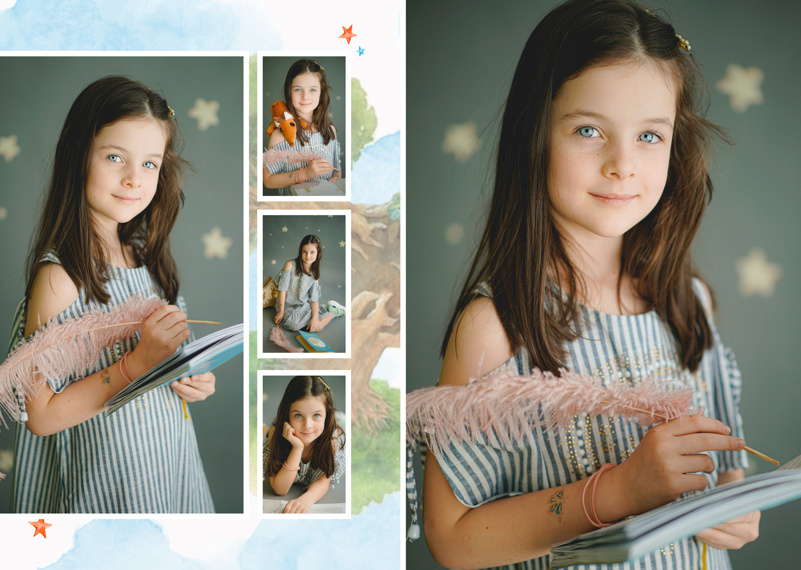 Индивидуальные развороты «Цветочная страна». Анна Белашова ВЫПУСКНЫЕ АЛЬБОМЫ, фото и видеосъёмка