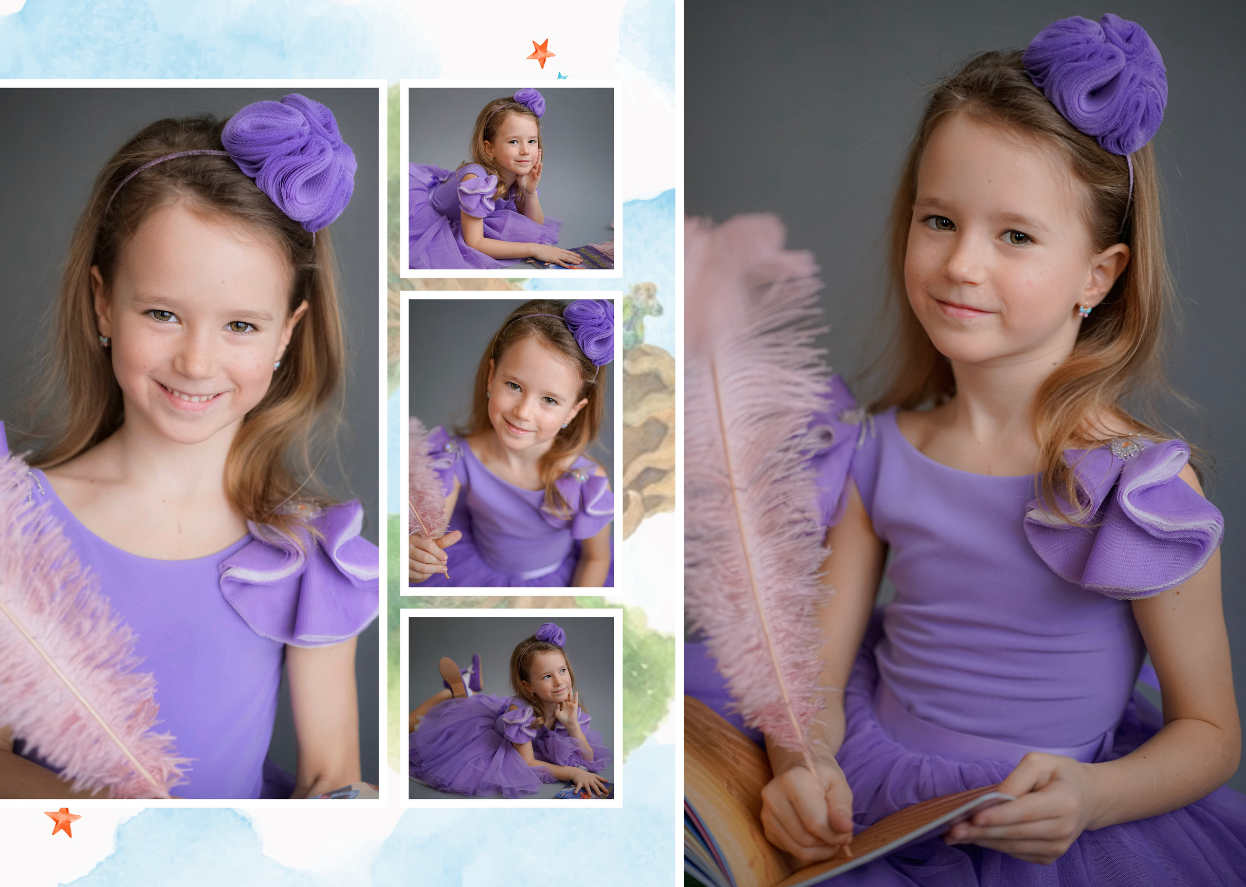 Персональные развороты и обложки «Маленький принц». Анна Белашова ВЫПУСКНЫЕ АЛЬБОМЫ, фото и видеосъёмка