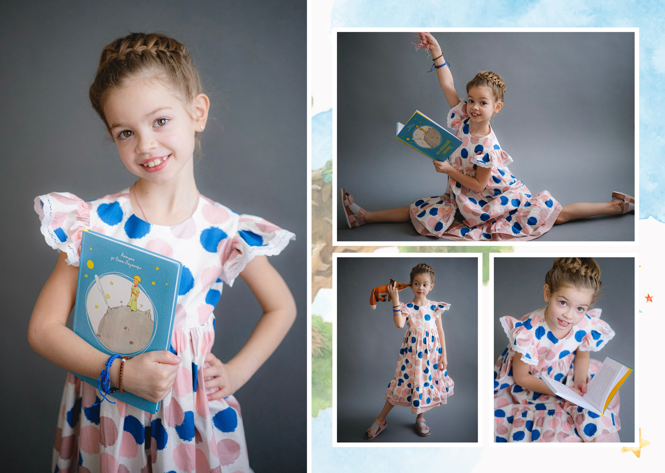 Персональные развороты и обложки «Маленький принц». Анна Белашова ВЫПУСКНЫЕ АЛЬБОМЫ, фото и видеосъёмка