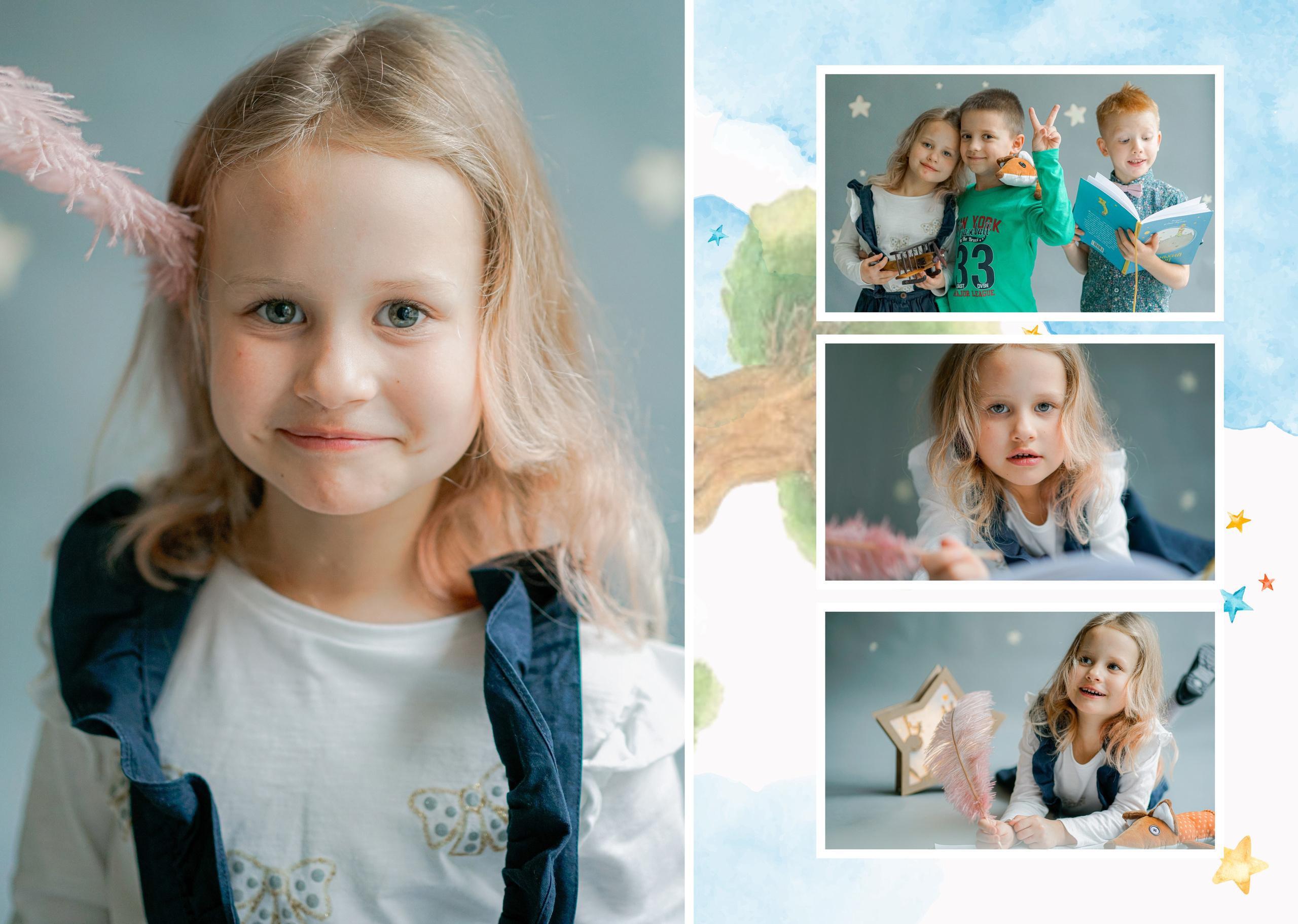 Индивидуальные развороты «Цветочная страна». Анна Белашова ВЫПУСКНЫЕ АЛЬБОМЫ, фото и видеосъёмка