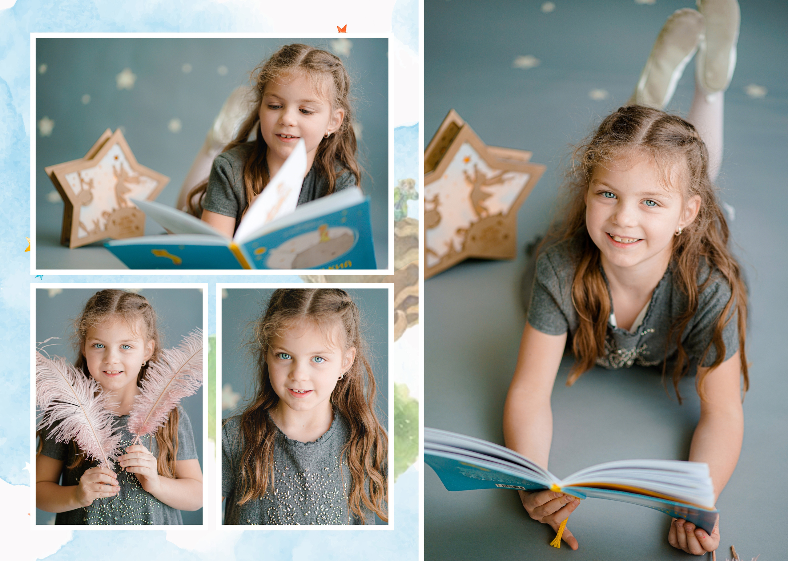 Индивидуальные развороты «Цветочная страна». Анна Белашова ВЫПУСКНЫЕ АЛЬБОМЫ, фото и видеосъёмка