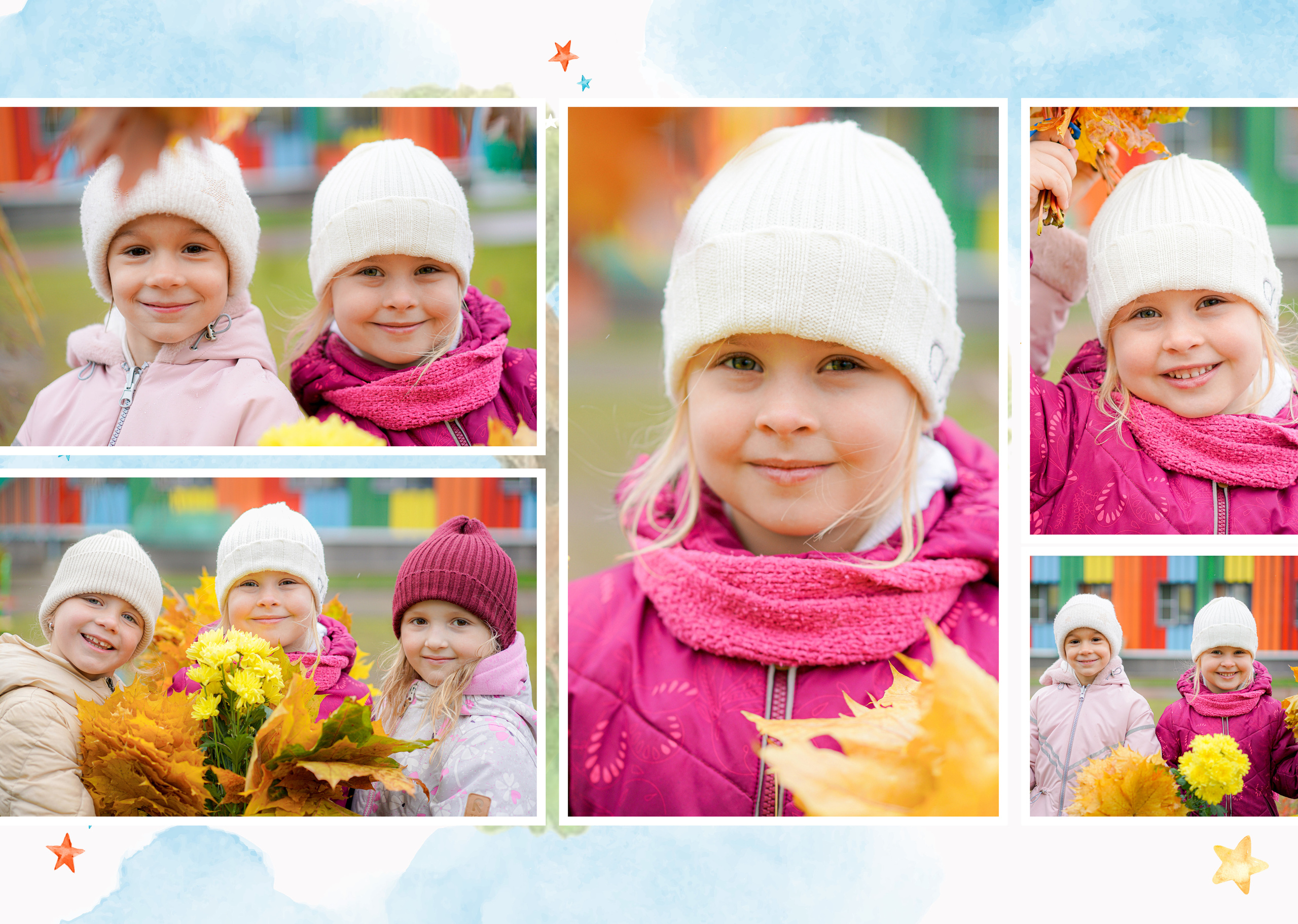 Индивидуальные развороты «Цветочная страна». Анна Белашова ВЫПУСКНЫЕ АЛЬБОМЫ, фото и видеосъёмка