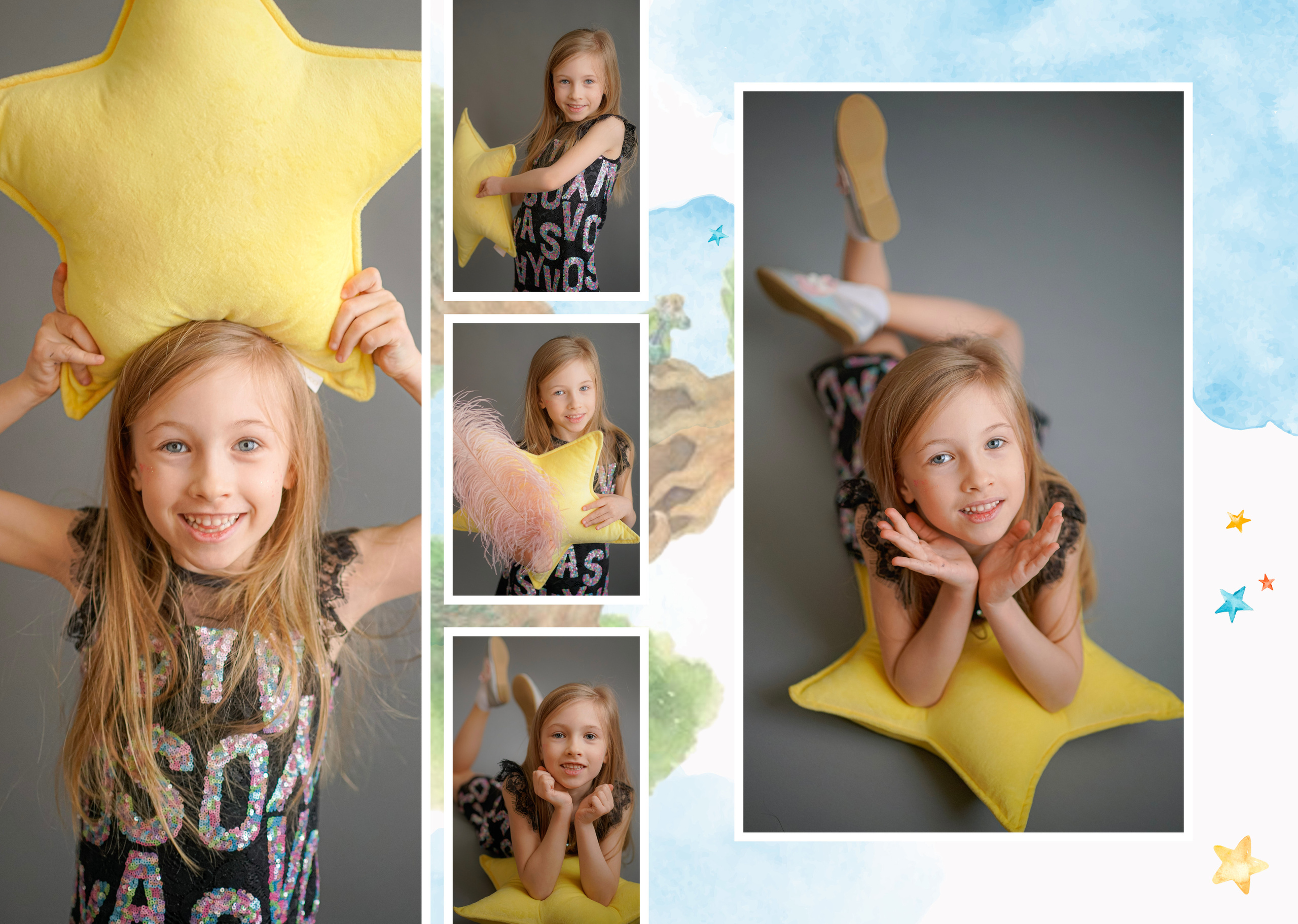 Персональные развороты и обложки «Маленький принц». Анна Белашова ВЫПУСКНЫЕ АЛЬБОМЫ, фото и видеосъёмка