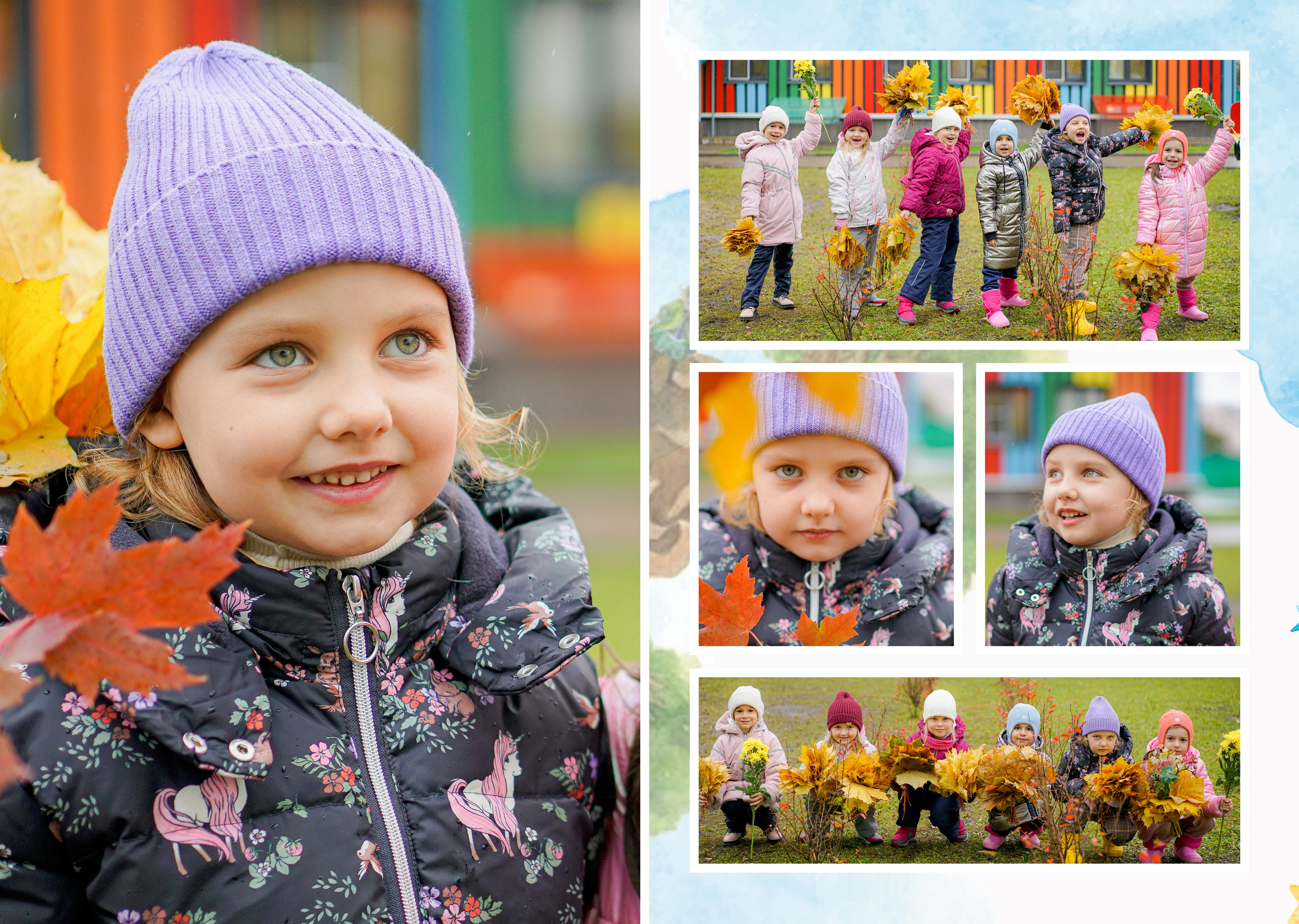 Индивидуальные развороты «Цветочная страна». Анна Белашова ВЫПУСКНЫЕ АЛЬБОМЫ, фото и видеосъёмка