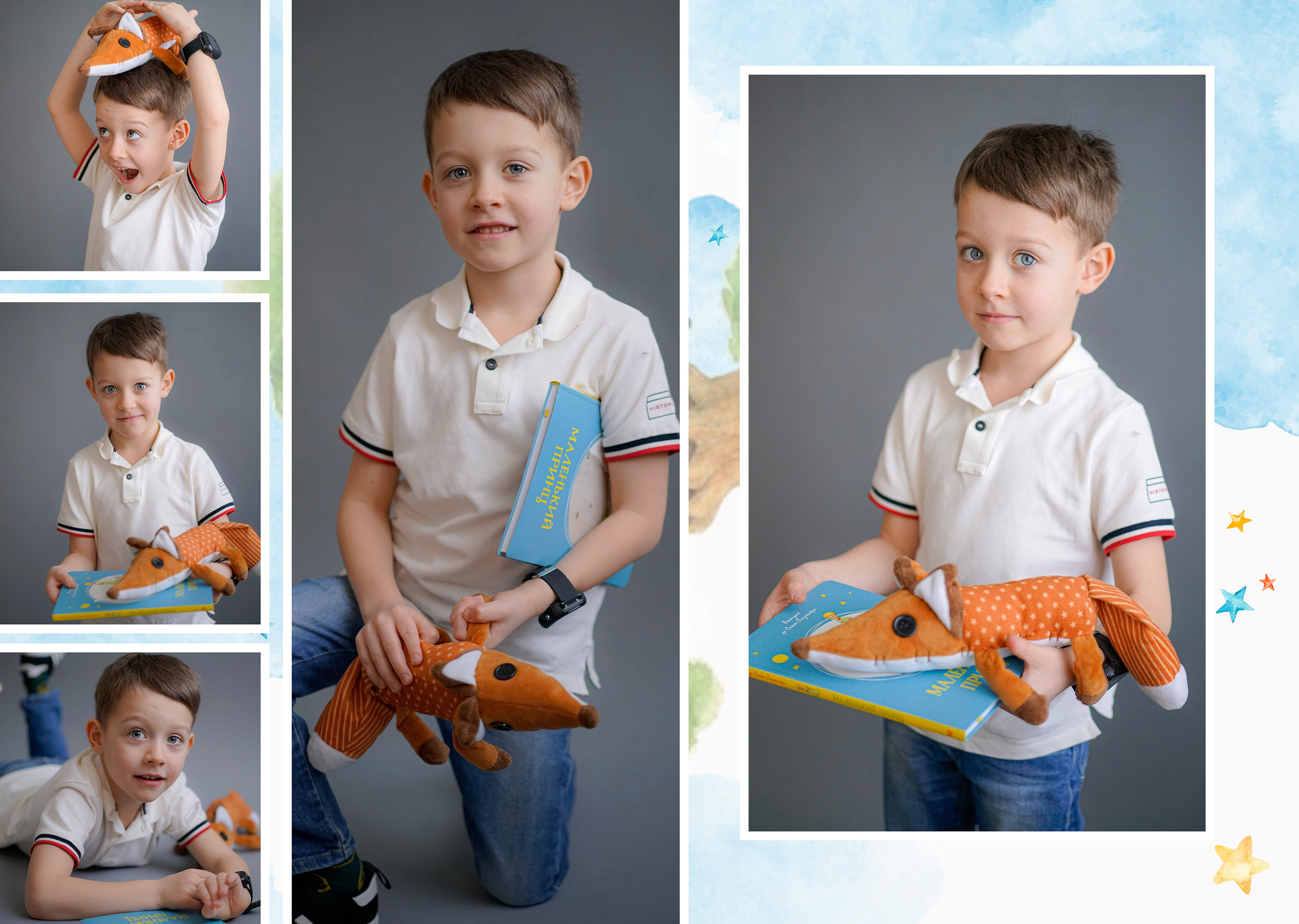 Персональные развороты и обложки «Маленький принц». Анна Белашова ВЫПУСКНЫЕ АЛЬБОМЫ, фото и видеосъёмка