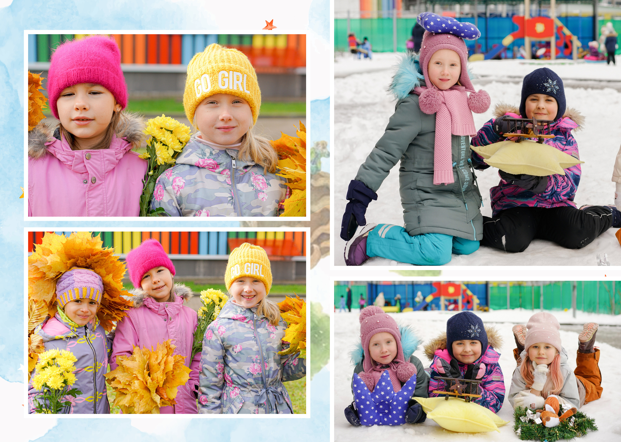 Индивидуальные развороты «Цветочная страна». Анна Белашова ВЫПУСКНЫЕ АЛЬБОМЫ, фото и видеосъёмка