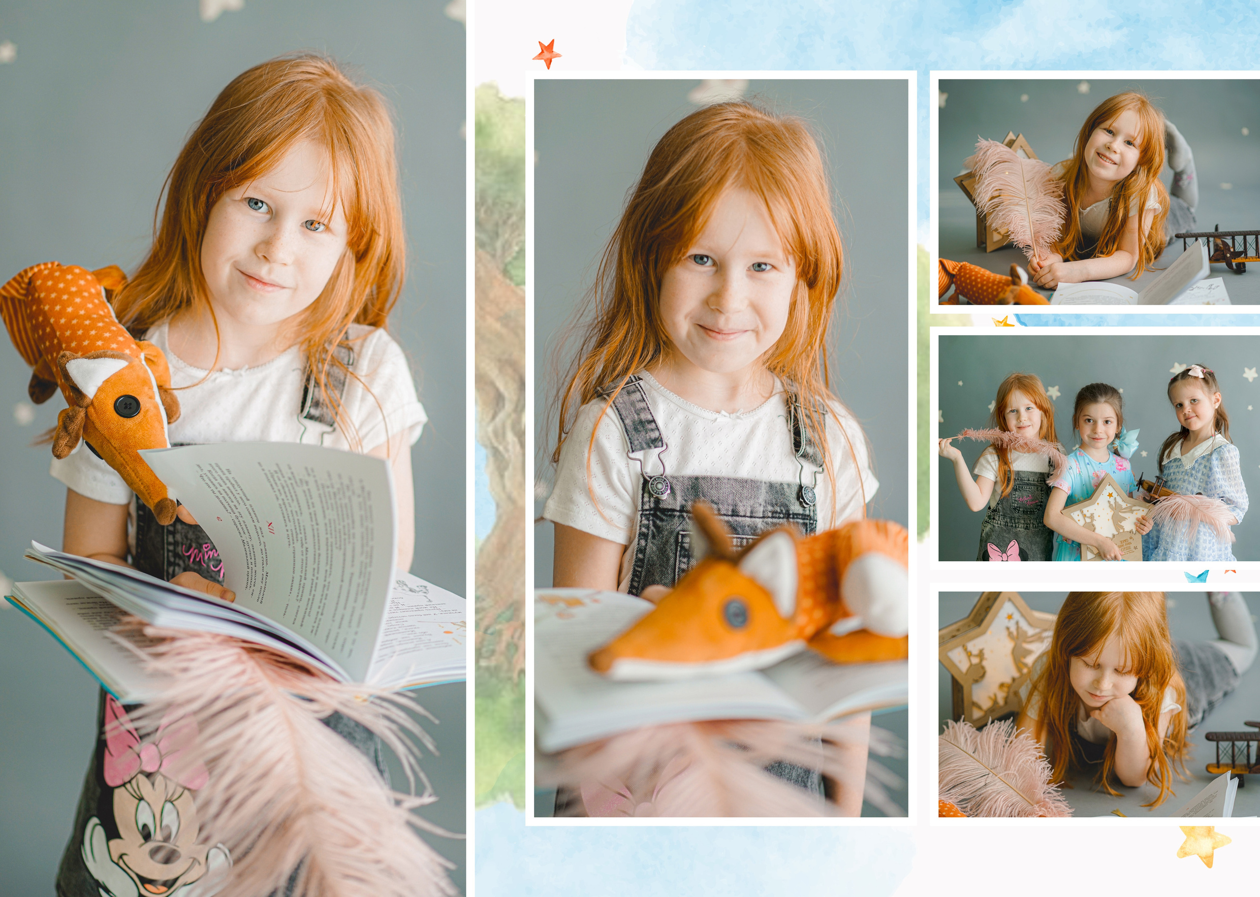 Индивидуальные развороты «Цветочная страна». Анна Белашова ВЫПУСКНЫЕ АЛЬБОМЫ, фото и видеосъёмка