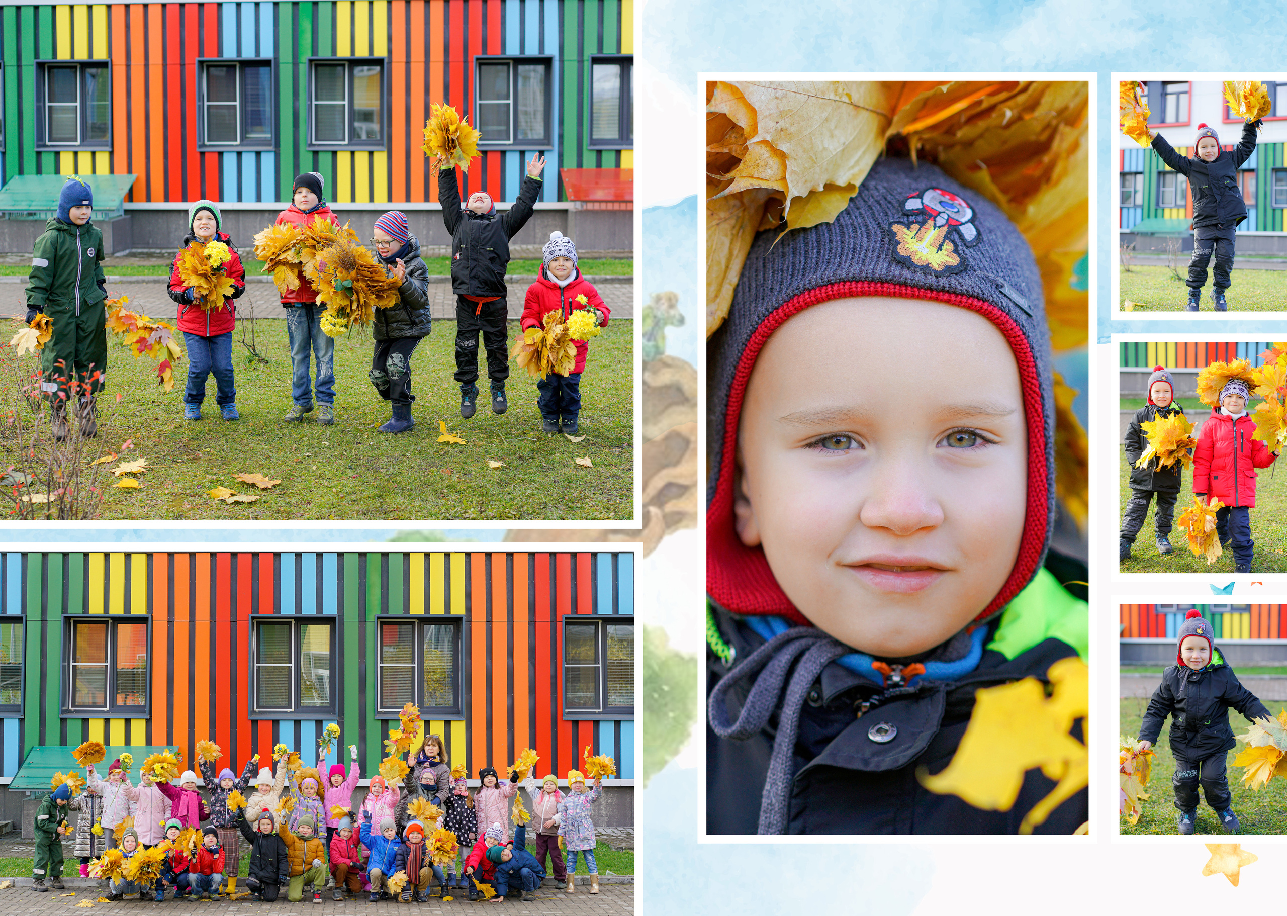 Индивидуальные развороты «Цветочная страна». Анна Белашова ВЫПУСКНЫЕ АЛЬБОМЫ, фото и видеосъёмка