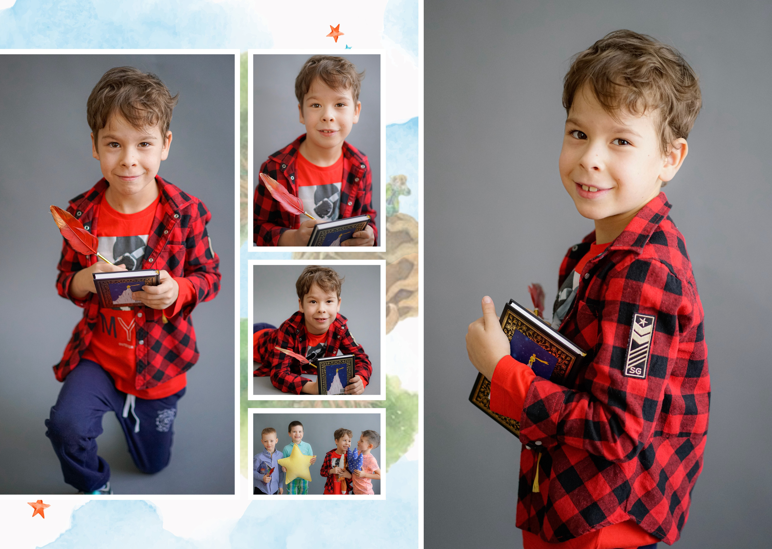 Персональные развороты и обложки «Маленький принц». Анна Белашова ВЫПУСКНЫЕ АЛЬБОМЫ, фото и видеосъёмка