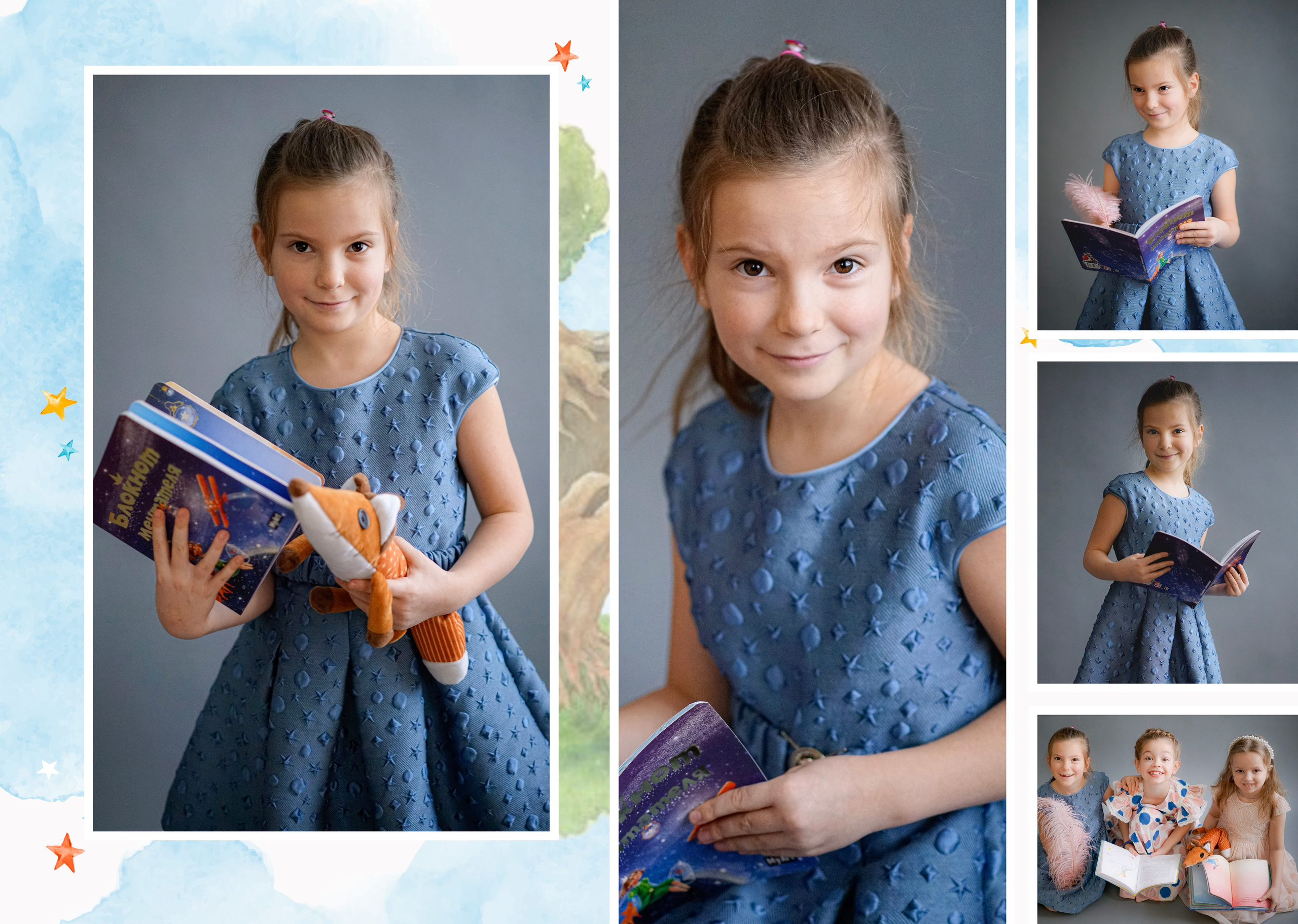 Персональные развороты и обложки «Маленький принц». Анна Белашова ВЫПУСКНЫЕ АЛЬБОМЫ, фото и видеосъёмка