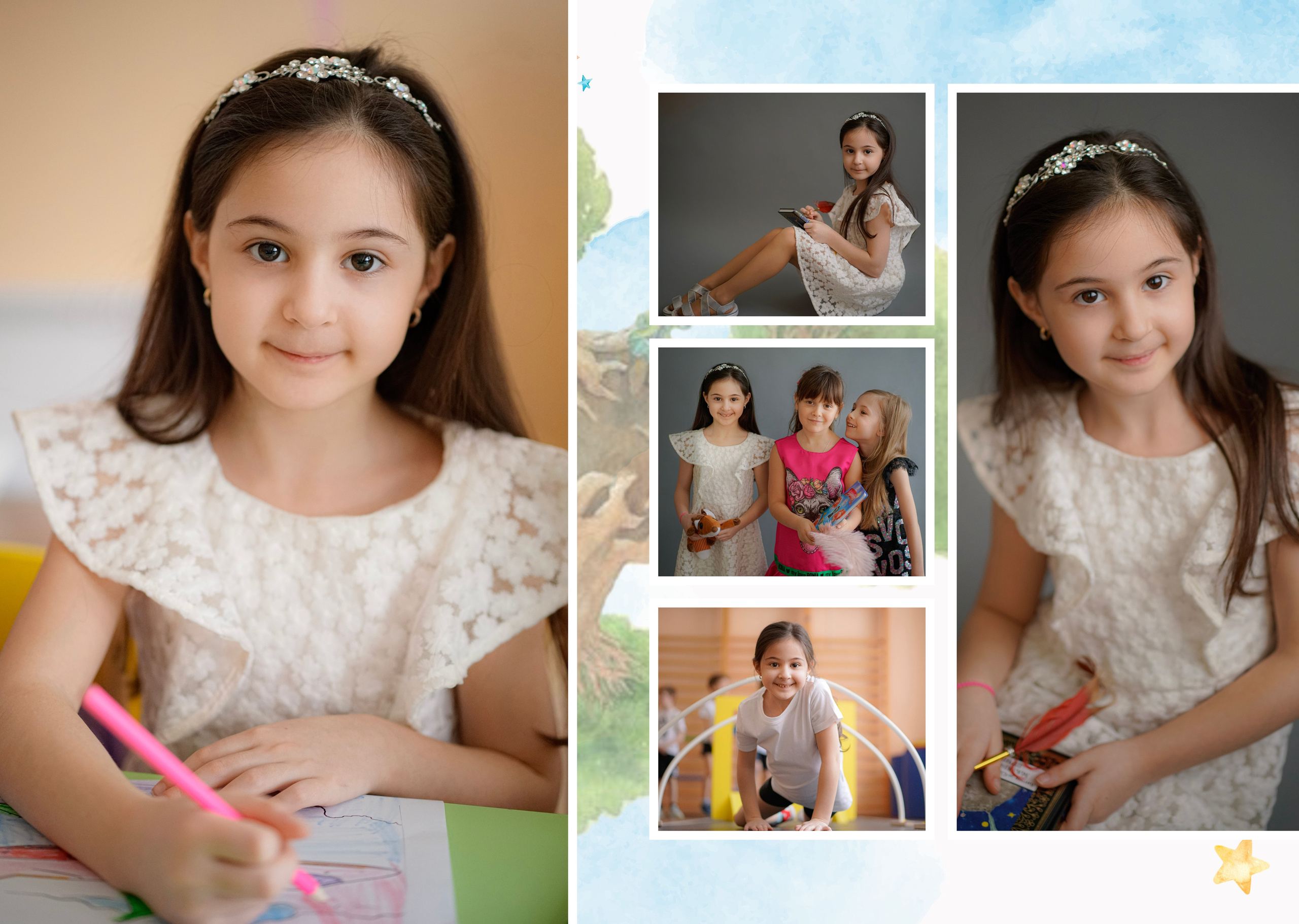 Персональные развороты и обложки «Маленький принц». Анна Белашова ВЫПУСКНЫЕ АЛЬБОМЫ, фото и видеосъёмка